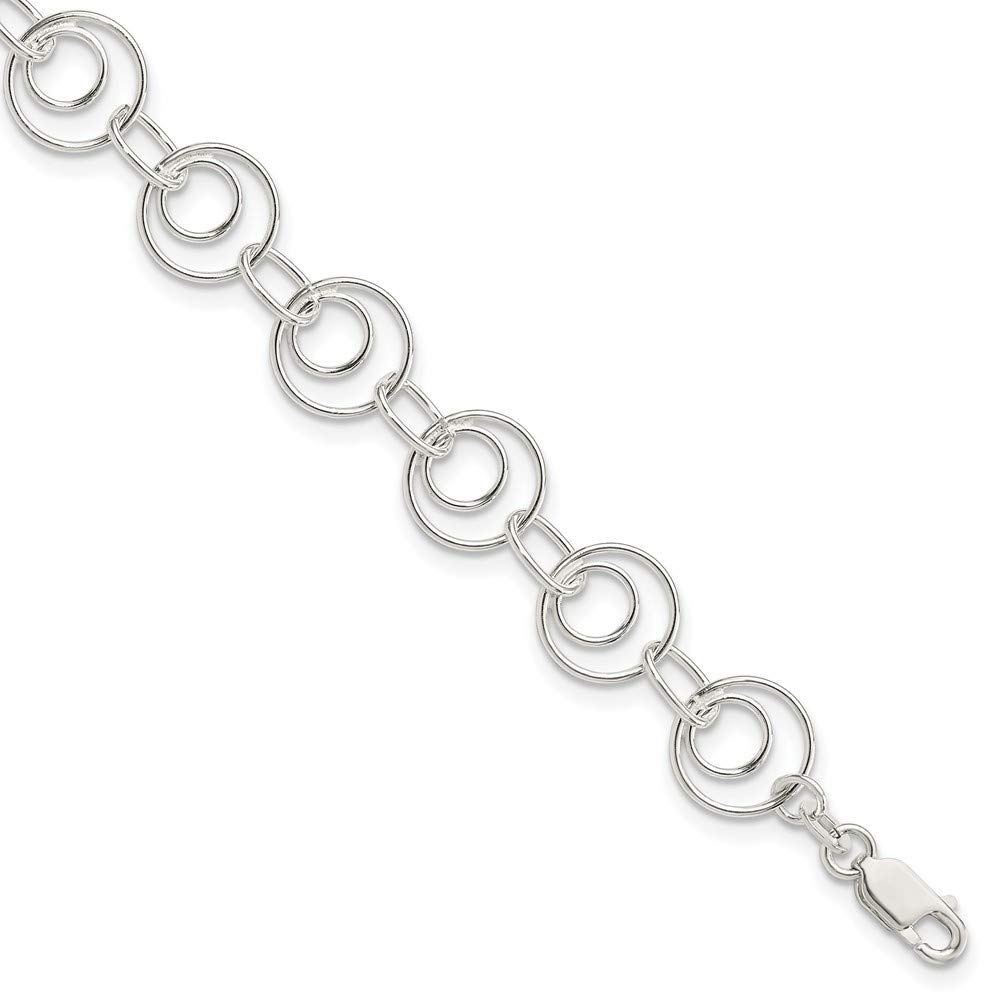 Ryan Jonathan Sterling Silver Linked Bracelet for Women - 7.5