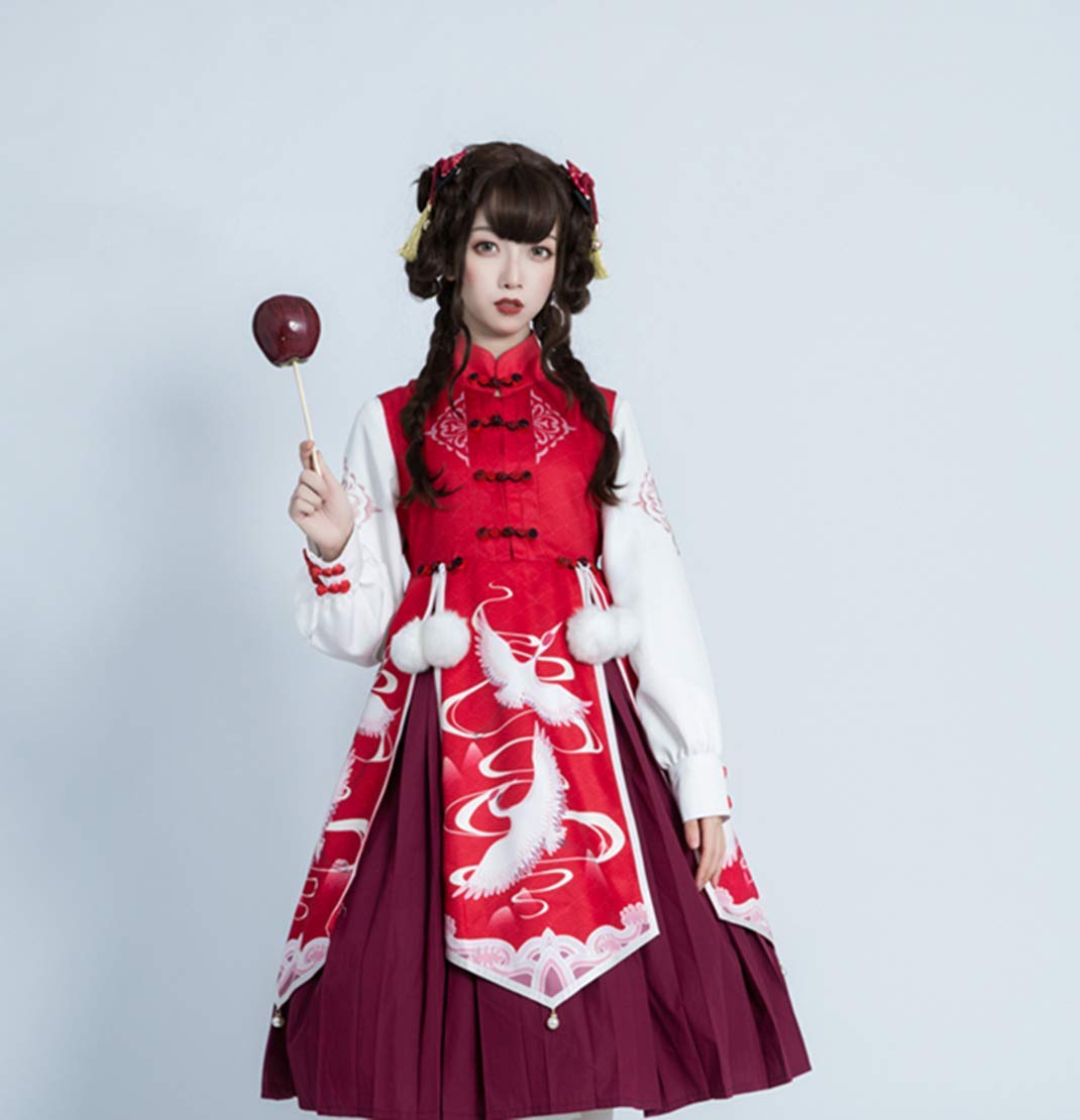 Lolita Daily Dress - Soft Girl Lolita Fashion Dress with Full Jacket for Autumn and Winter | Kawaii Gothic Lolita Outfit for Cosplay, Tea Parties & Special Occasions