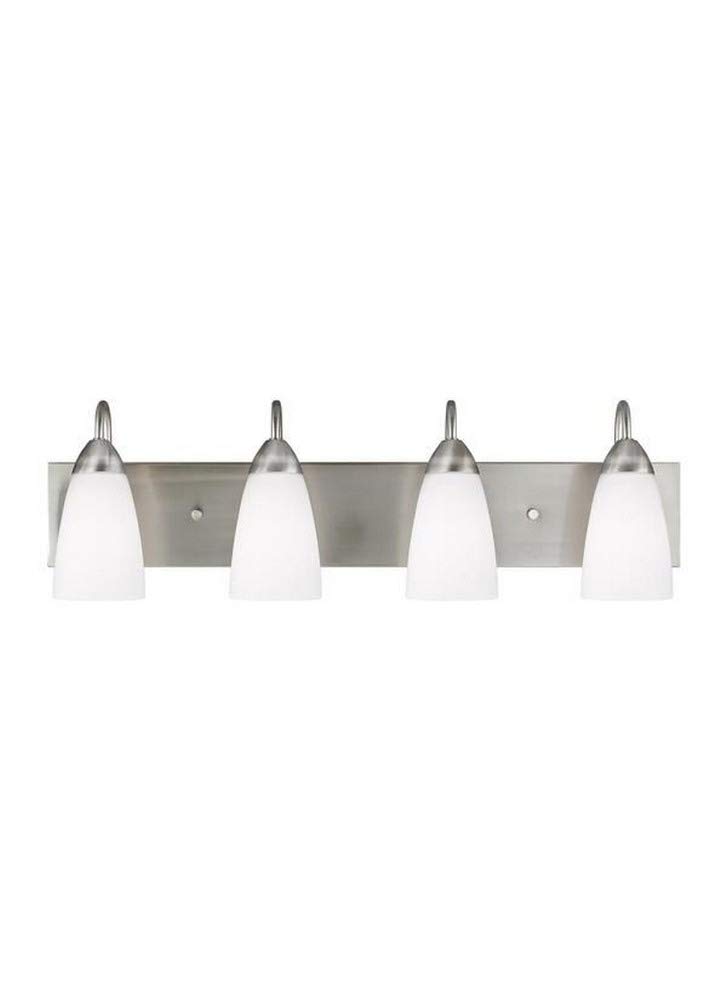 Modern 4-Light Wall Mounted Bathroom Vanity Fixture - Perfect for Bathroom, Powder Room & Dressing Area Lighting
