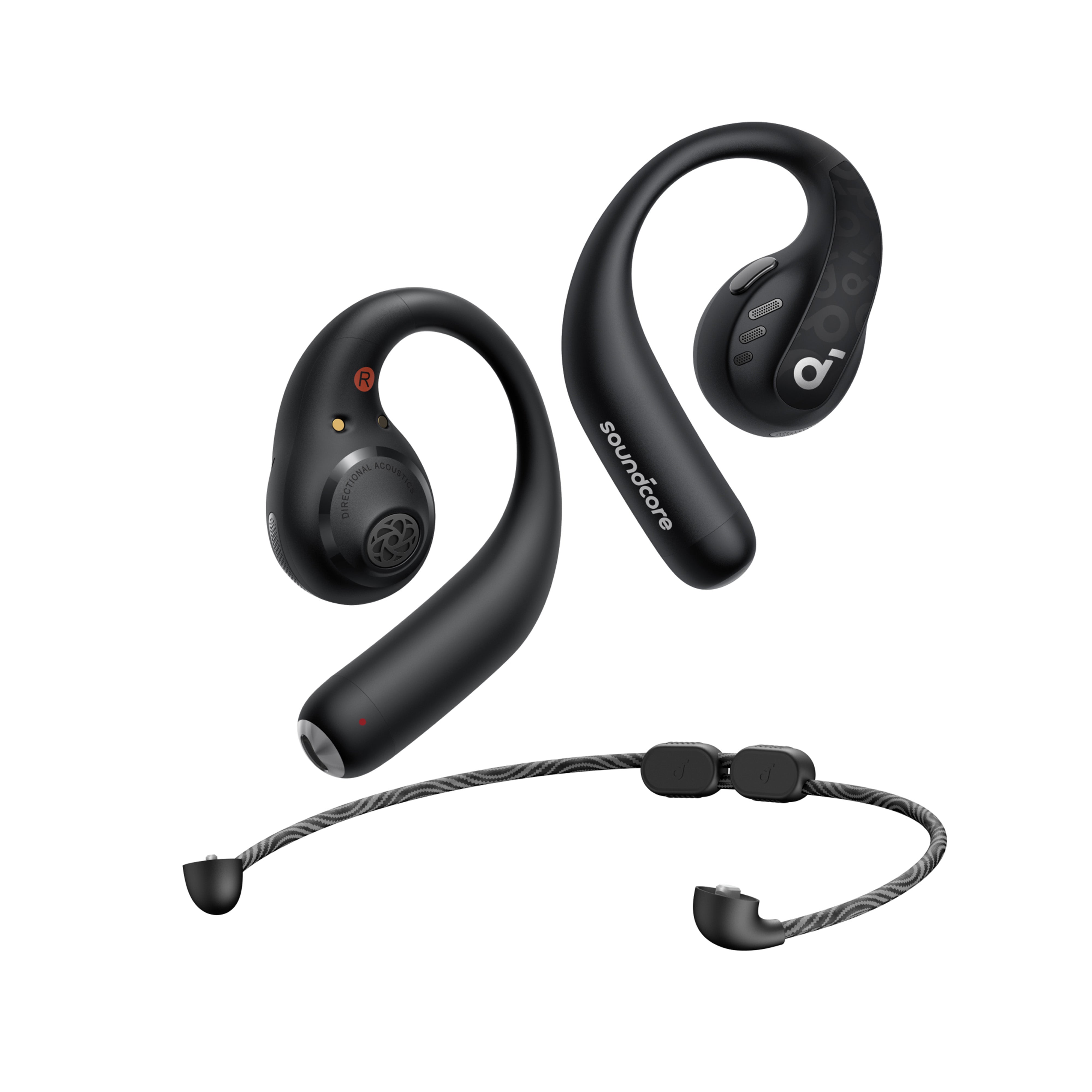 Anker SoundCore AeroFit Pro Open-Ear Bluetooth Headphones - Wireless Sports Earbuds with 14.2mm Drivers, IPX5 Waterproof, 46H Playtime for Running, Cycling, Gym Workouts & Outdoor Activities