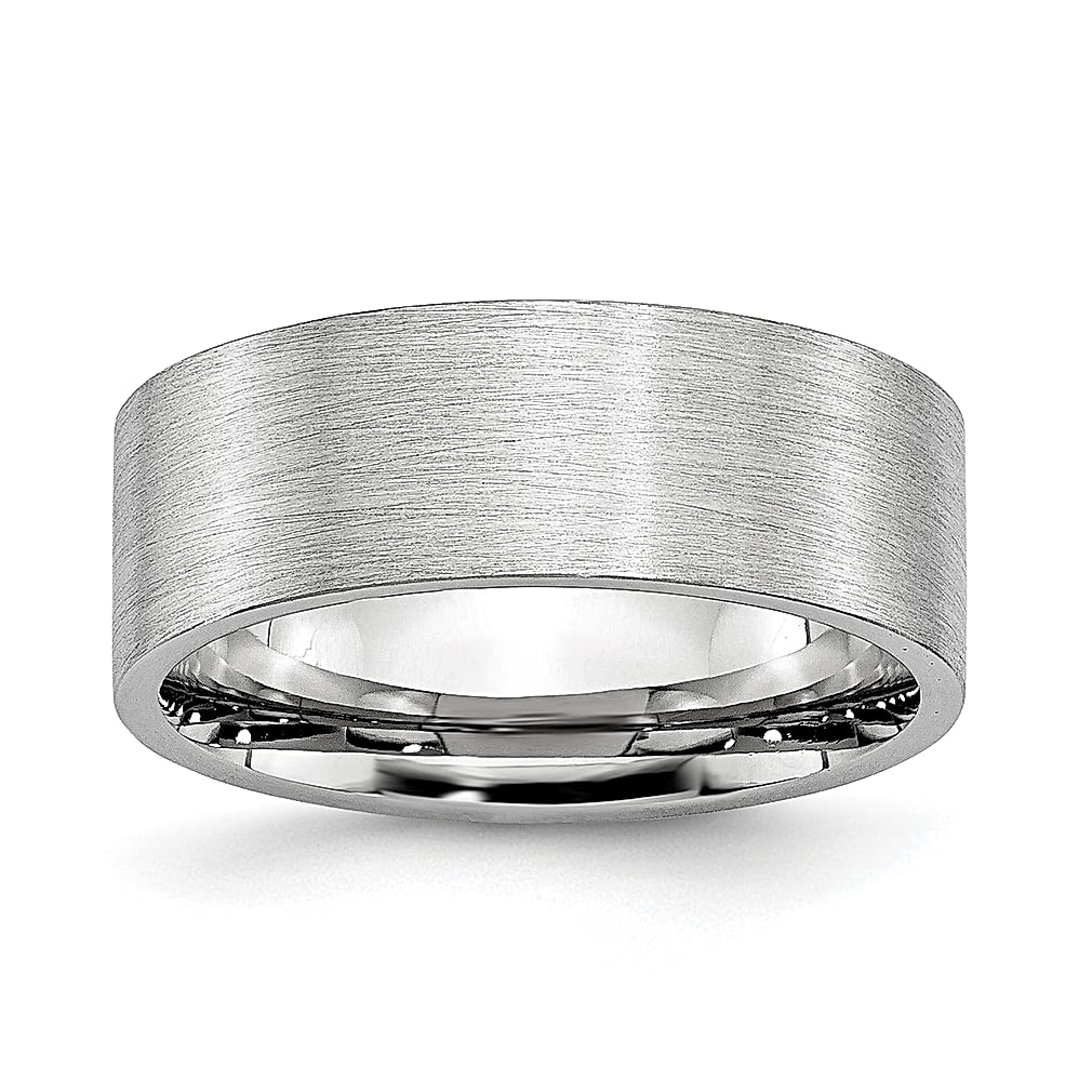 ICE CARATS 8mm Cobalt Wedding Band Ring for Men - Classic Flat Comfort Fit Jewelry, Durable & Hypoallergenic - Perfect Gift for Dad, Husband, Boyfriend - Ideal for Weddings, Anniversaries & Everyday Wear