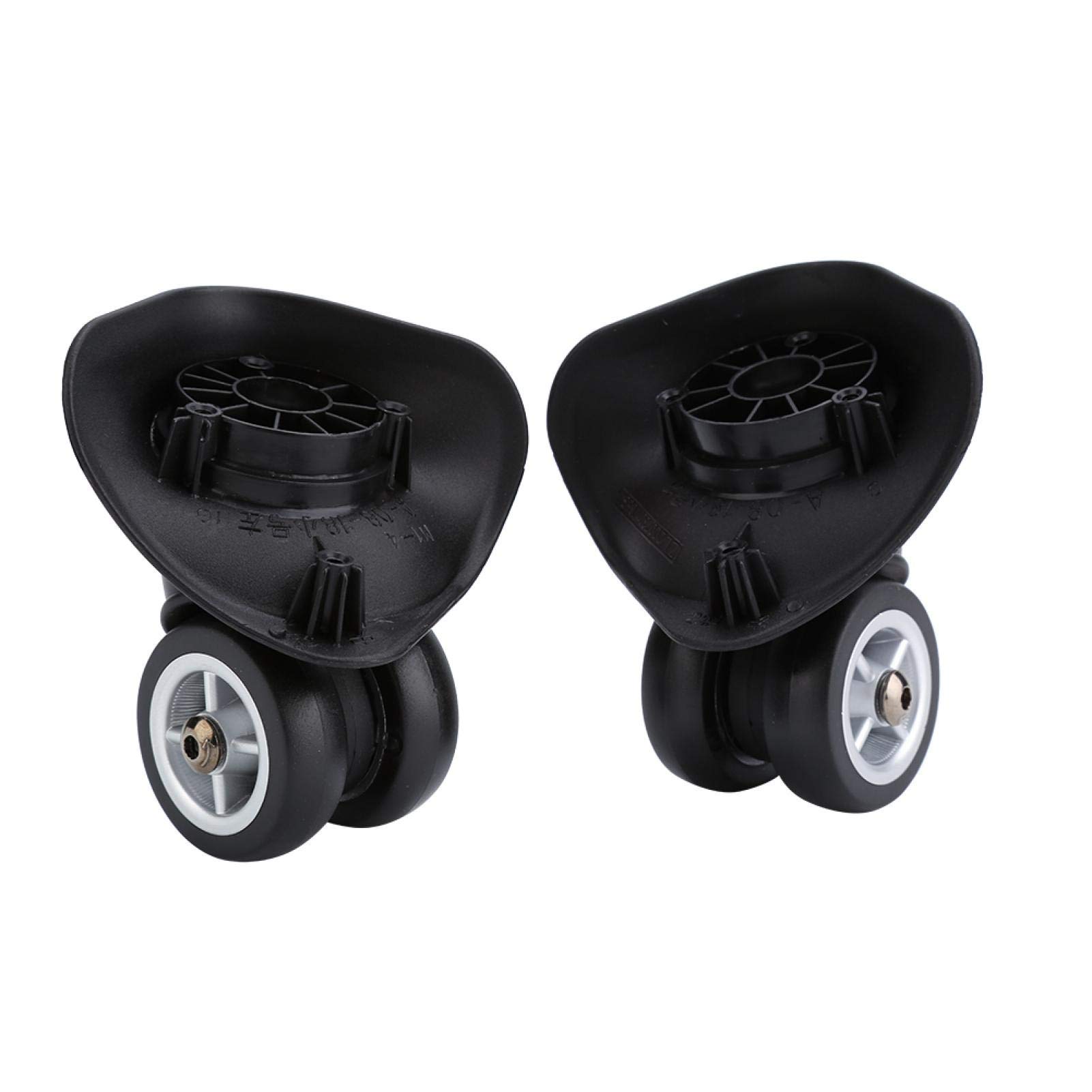 Alomejor 2-Pack Suitcase Wheels Replacement for Luggage Trolley - Universal Left & Right Wheel Set - Perfect for Travel, Business Trips & Airport Use