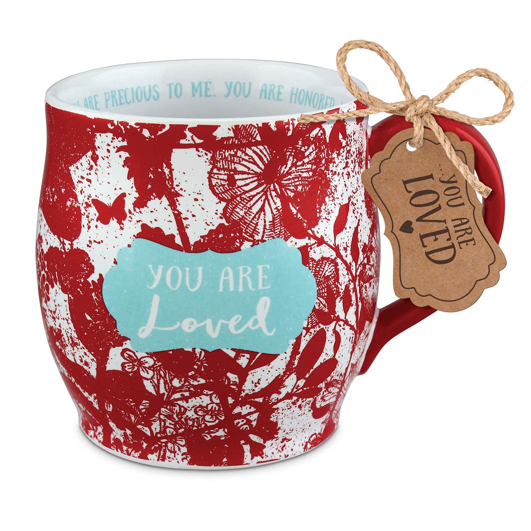 Inspirational Christian Coffee Mug - 13oz Ceramic Floral Design with Uplifting Affirmations - Perfect for Daily Devotion, Prayer & Bible Study
