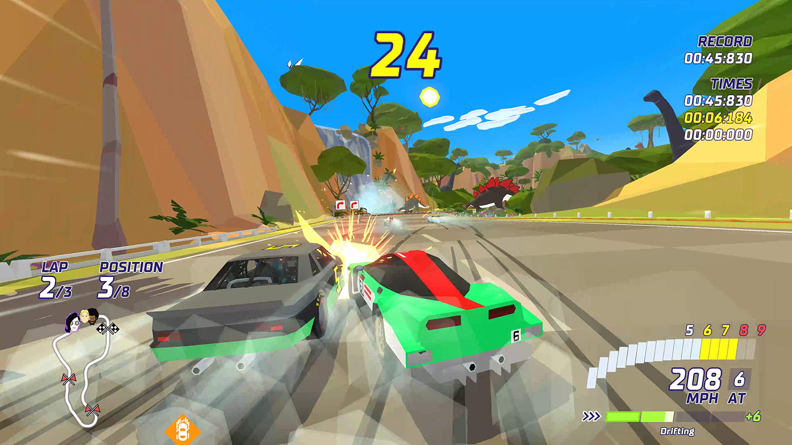 Hotshot Racing Game for PS4 - High-Speed Arcade Racing with Retro Graphics | Perfect for Multiplayer Gaming & Racing Enthusiasts