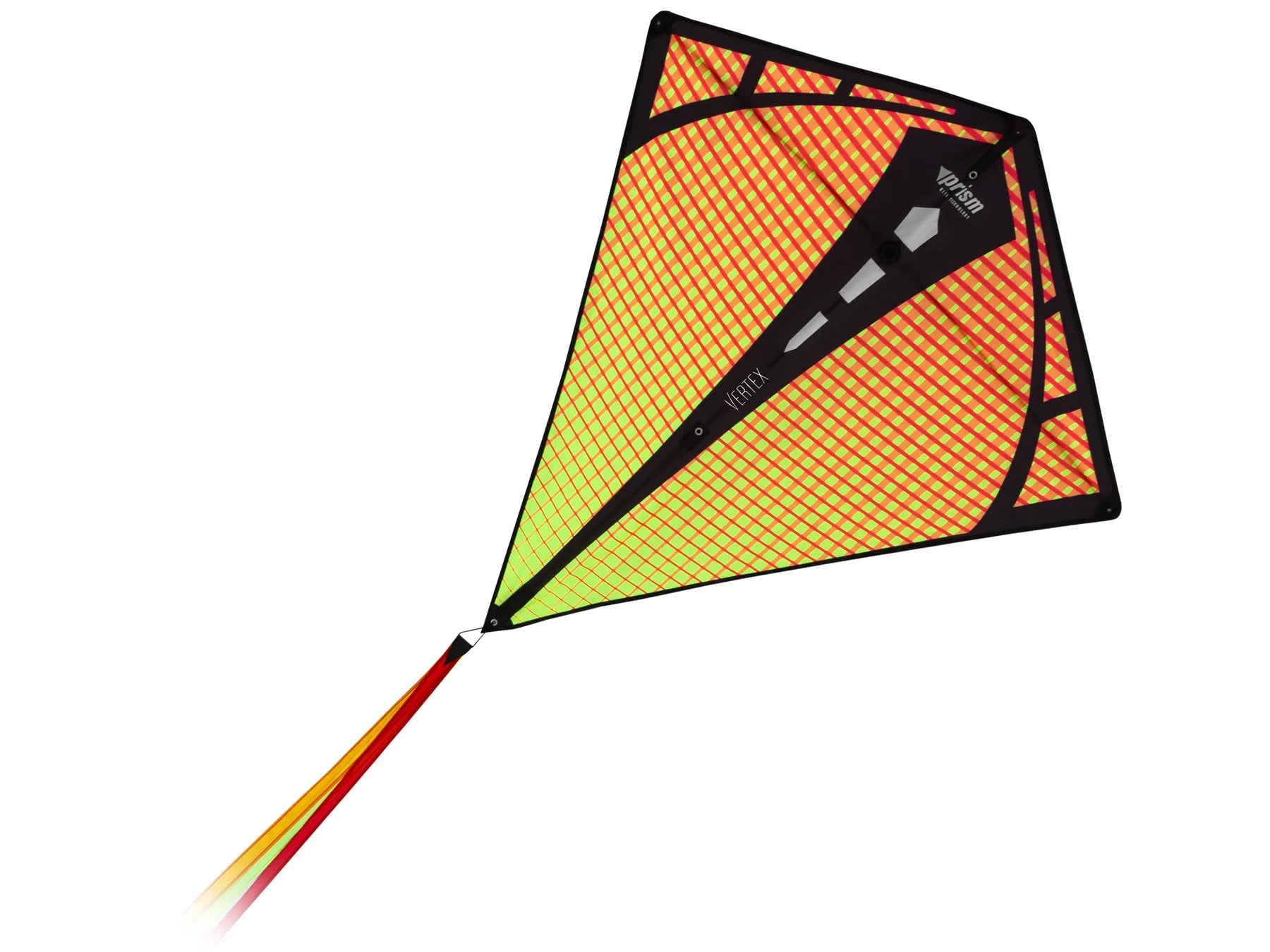 Prism Vertex Diamond Kite - Infrared LED Light Up Kite for Outdoor Fun, Beach Flying & Park Activities - Durable Nylon Fabric with Easy Launch Design for Kids & Adults