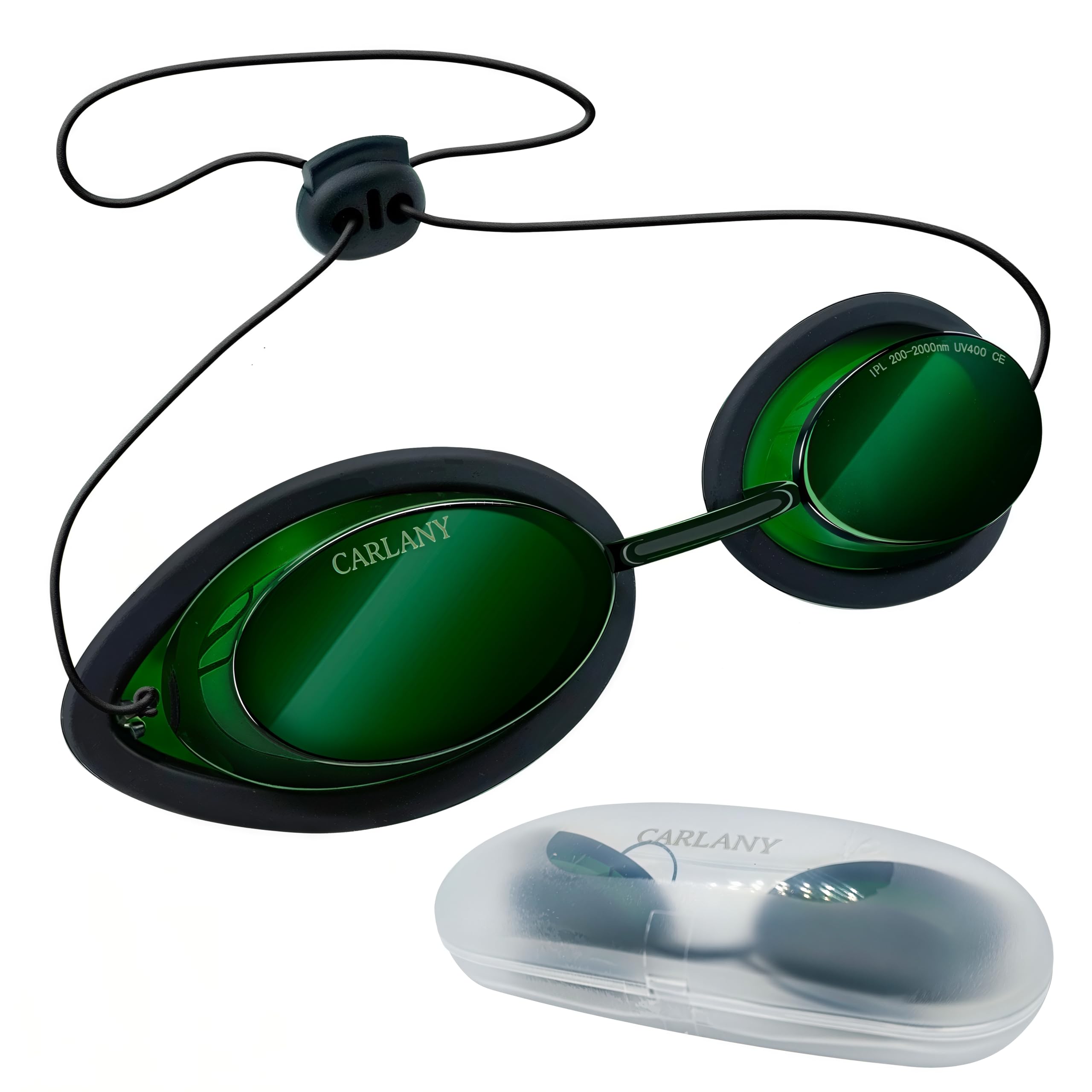 200nm-2000nm Laser Safety Goggles - OD4+ UV400 Protection Glasses for IPL, Tanning & Hair Removal - Anti-Fog, Clear Lens for Visibility - Perfect for Laser Clinics, Salons & DIY Home Use
