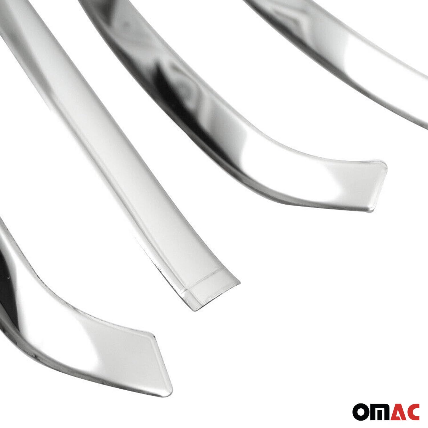OMAC Steel Front Bumper Grill Trim for Mercedes Sprinter W907 W910 (2019-2025) - 4 Piece Set - Enhances Vehicle Appearance & Protection for Van Enthusiasts