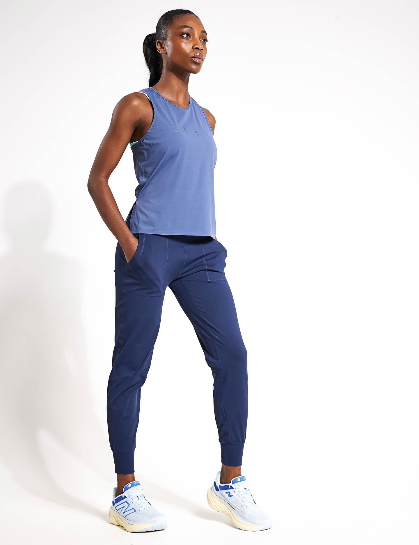 Daba Jogger Pants for Men - Comfortable Sailor Blue Casual Joggers for Running, Lounge & Everyday Wear