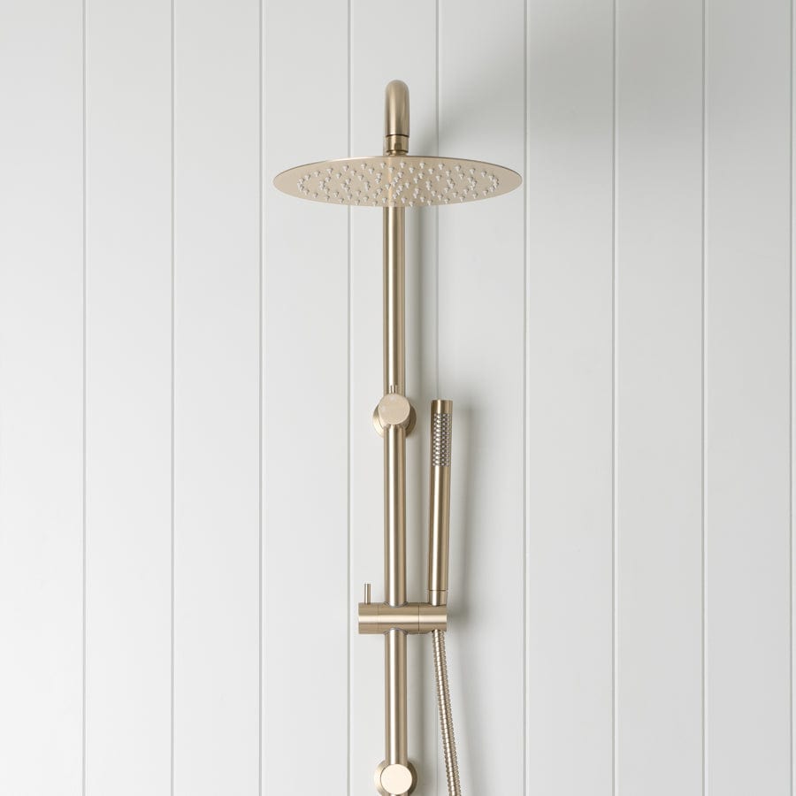 Brushed Nickel Shower Faucet with Hand Shower - Modern Bathroom Fixture for Spa-Like Experience at Home