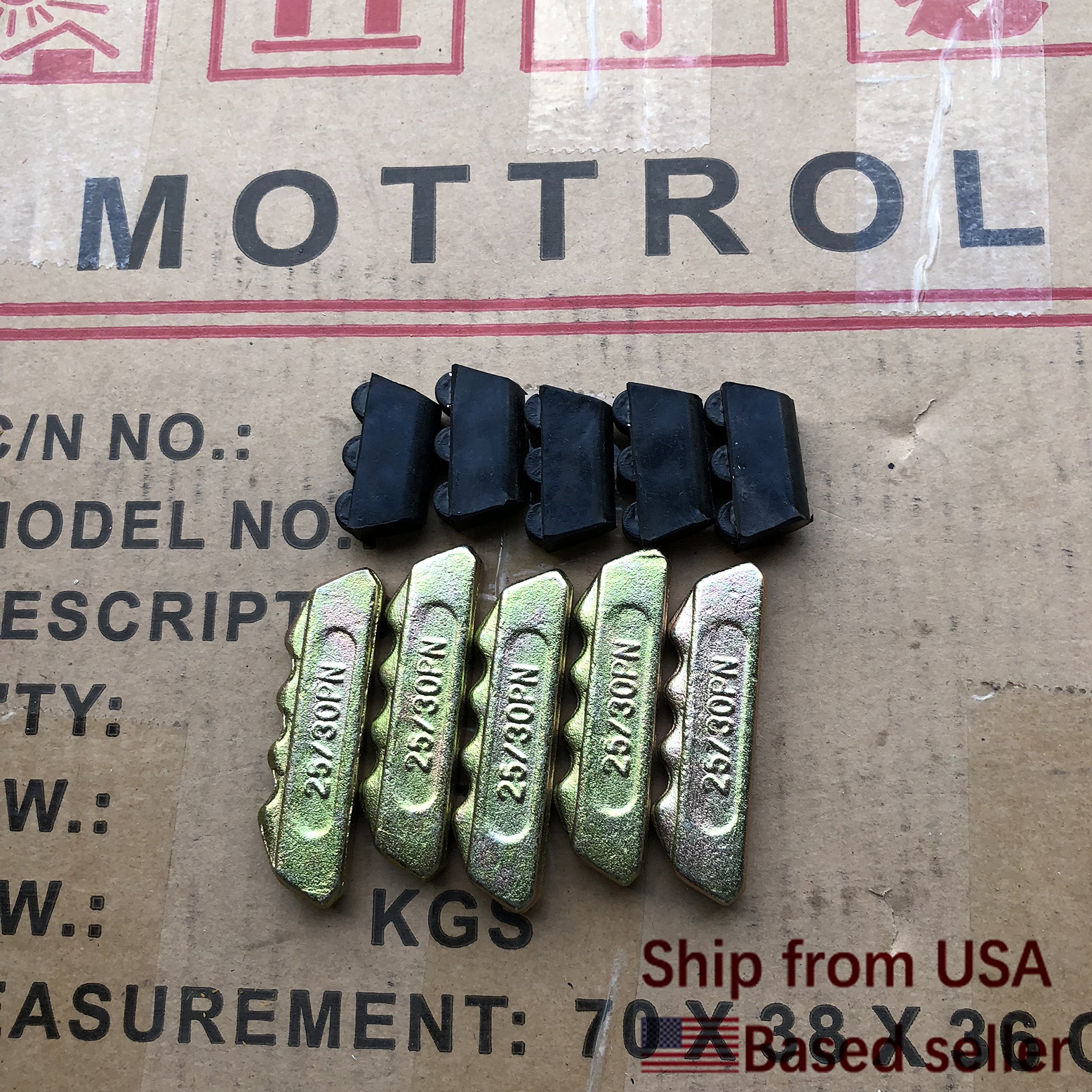 5 Pack Pins 30PN 25PN and Locks 30LK 25LK Compatible with 30S & 25S Style Teeth Standard Bucket - Heavy Duty Excavator Bucket Replacement Parts for Construction and Digging Equipment