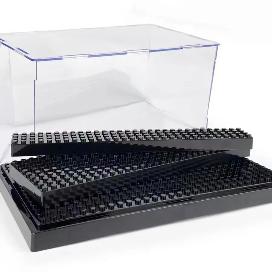 2-Pack LEGO Minifigure Display Case - Clear Acrylic Showcase for Collectible Mini Figures | Perfect for Home Decor, Office Display & Toy Collection Organization