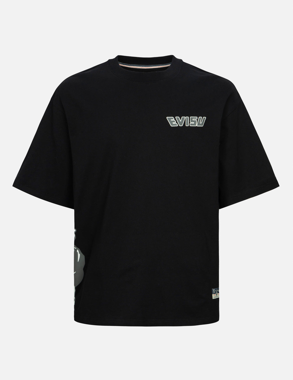Godhead Print & Seagull Embroidery Loose Fit T-Shirt for Men - Vintage Graphic Tee with Unique Design for Casual Wear, Street Style & Summer Outfits