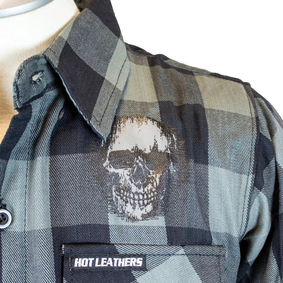 BOL Men's 'Grave Rub' Flannel Long Sleeve Shirt - Soft Plaid Button Down for Casual Wear, Outdoor Adventures & Fall Layering