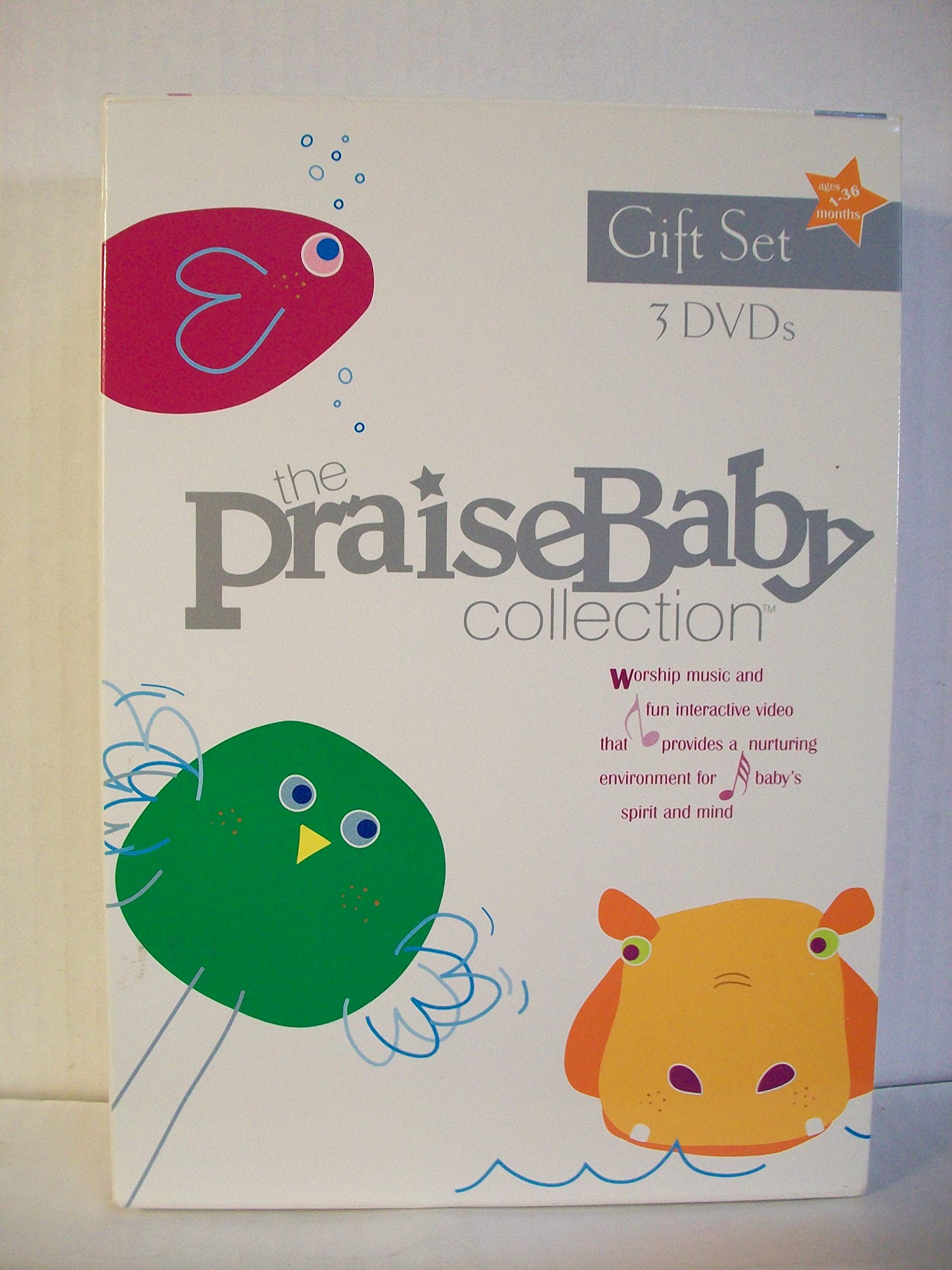 Praise Baby DVD Gift Set - Christian Baby Worship Music Collection for Infants & Toddlers - Perfect for Nursery, Playtime & Bedtime Lullabies
