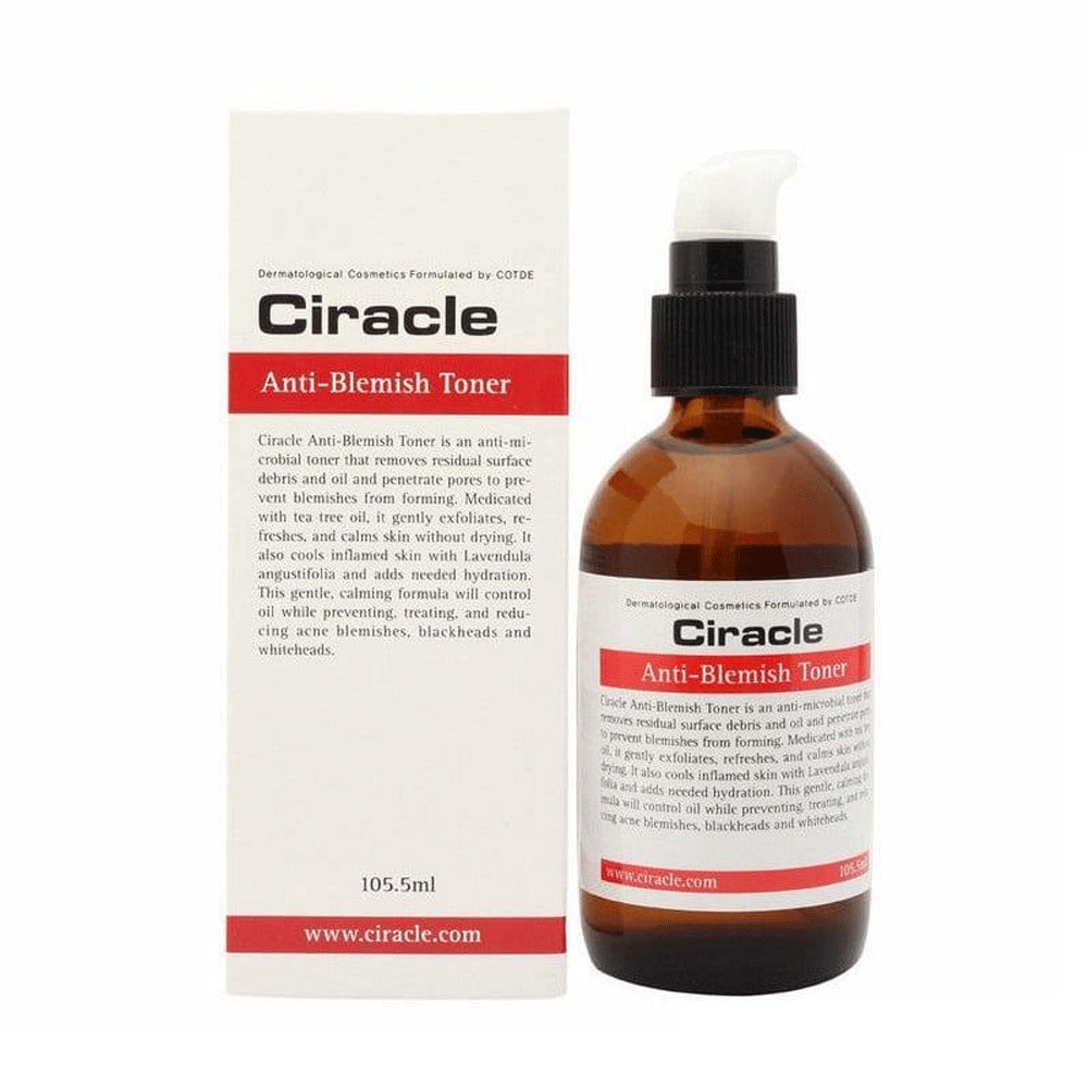 Ciracle Anti Blemish Toner 105.5ml - Korean Acne Treatment for Clear Skin - Perfect for Daily Skincare Routine & Oily Skin Care