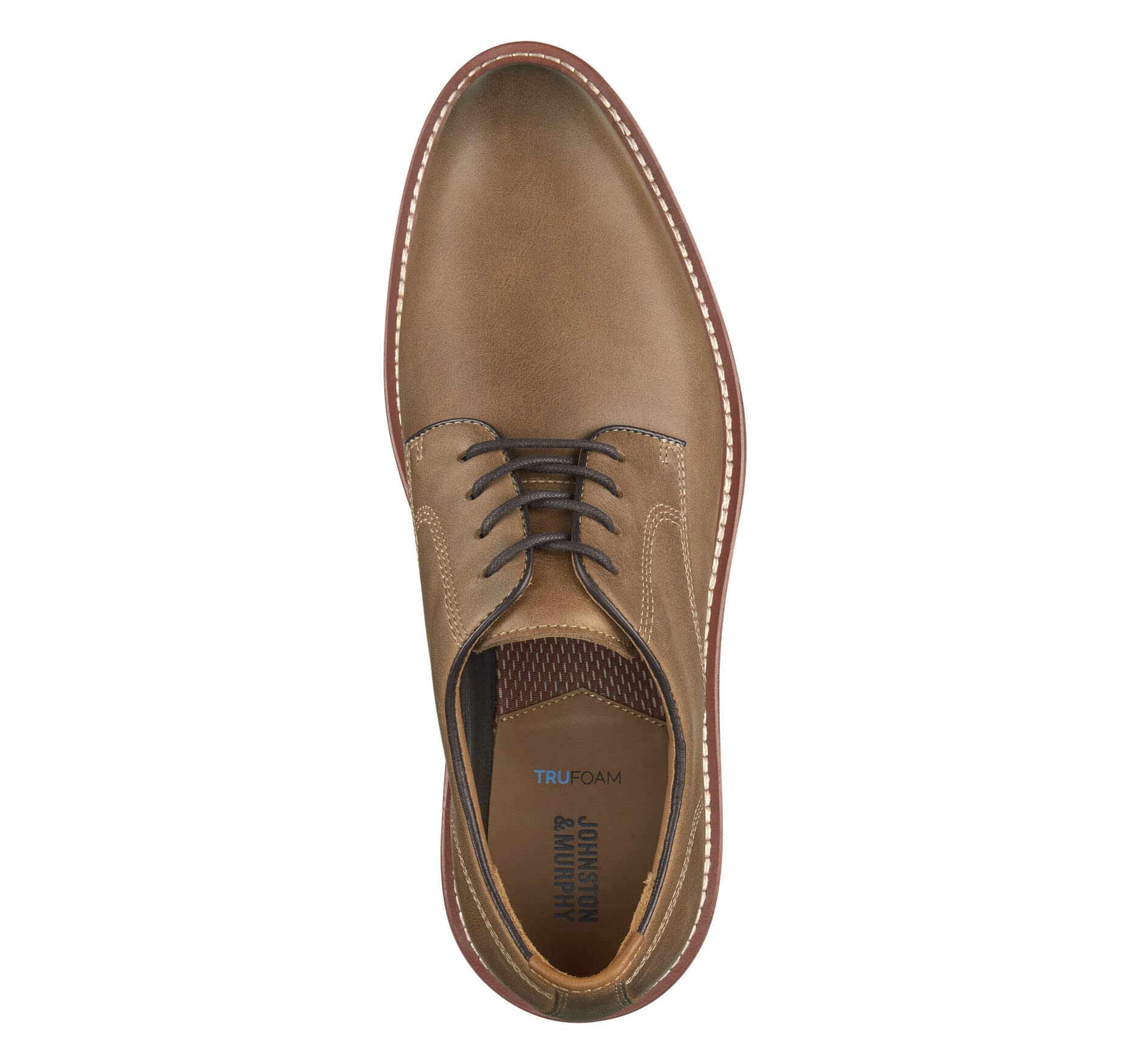 Johnston & Murphy Upton Plain Toe Men's Dress Shoes - Comfortable Business Casual Leather Shoes for Work & Office | Professional & Formal Occasions
