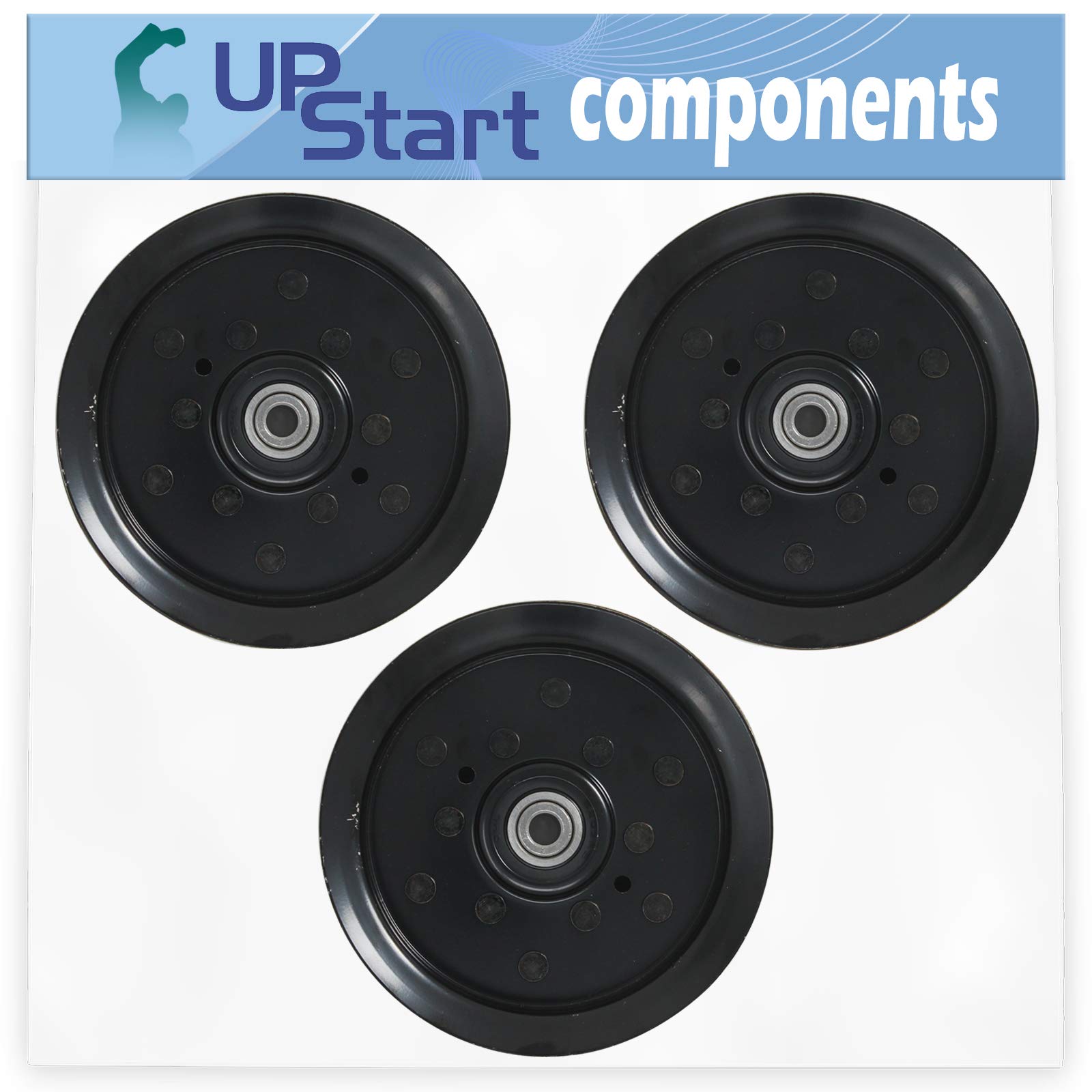 UpStart Components 3-Pack 532196106 Idler Pulley Replacement for Poulan PB195H42LT (96042012302) Lawn Mower - Compatible with 196106 & 197379 Pulleys - Perfect for Lawn Maintenance & Tractor Repair