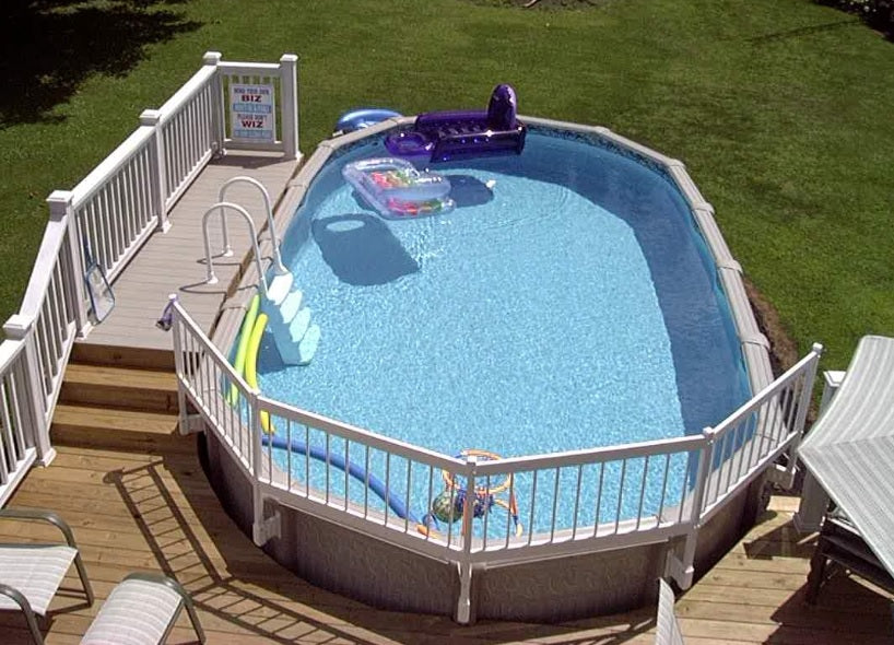 24-Piece Resin Above Ground Pool Fence Base Kit - Durable & Weatherproof Pool Safety Barrier for Backyard, Inground & Outdoor Pools - Perfect for Families with Kids & Pets