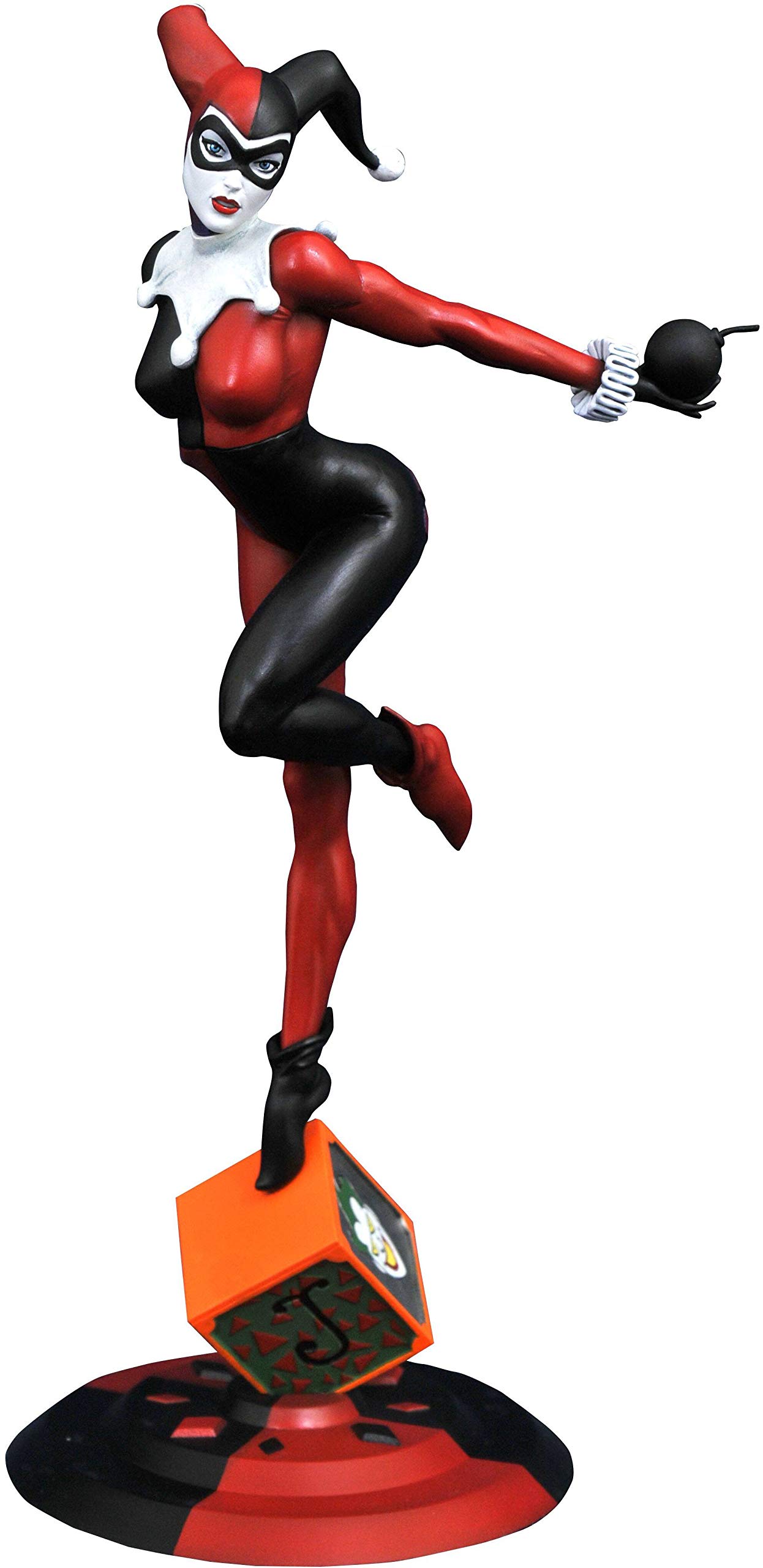 DC Comics Harley Quinn Classic Version PVC Figure - Diamond Select Toys Collectible Statue for Display & Home Decor | Perfect for Fans, Gifts & Comic Book Collections