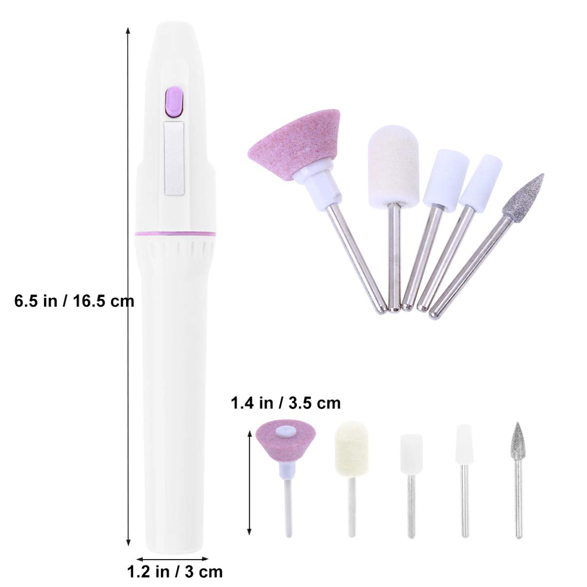 Mini Electric Nail Drill Kit - Portable Battery Powered Manicure Set for Acrylic & Gel Nails | Professional Nail Art Tools for Home & Salon Use