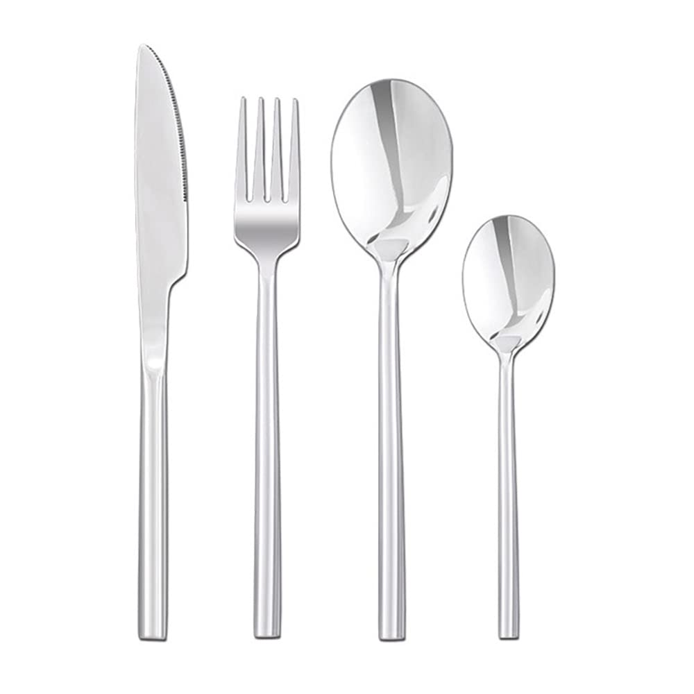 Premium 64-Piece Stainless Steel Flatware Set - Gold Silverware for 16, Elegant Cutlery & Kitchen Utensils for Home, Restaurant, Wedding & Party Dining | Perfect for Formal Dinners, Holiday Gatherings & Special Occasions