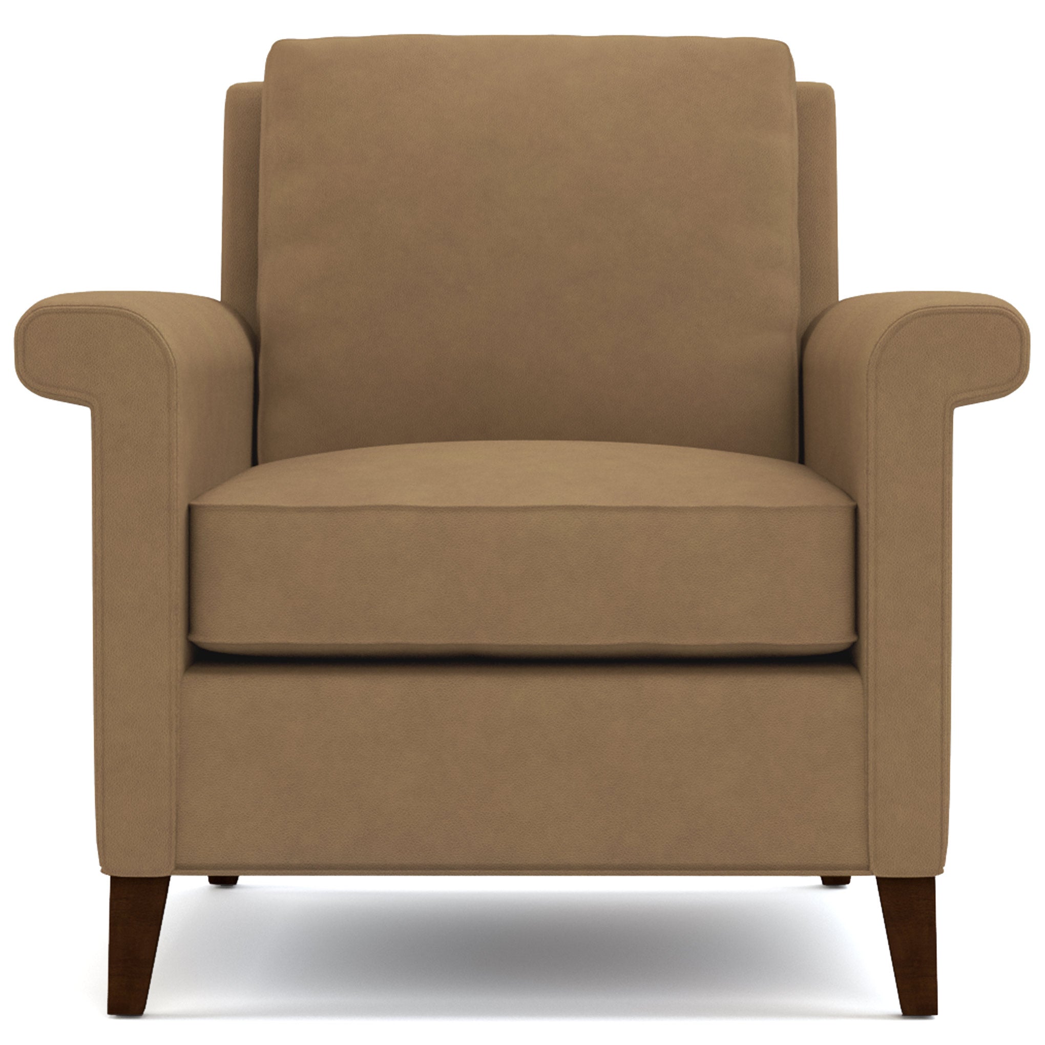 Belleville Chair - Modern Accent Chair for Living Room, Bedroom & Office - Comfortable Upholstered Armchair with Sturdy Metal Legs - Perfect for Relaxing, Reading & Decorating Small Spaces