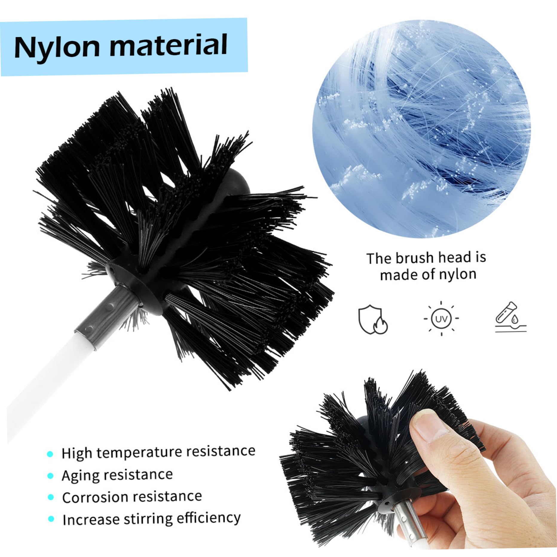 14-Piece Dryer Vent Cleaning Kit with 16-inch Bendable Brush & 4-inch Quick Connect Head - Chimney Sweep & Lint Removal Tool for Efficient Home Maintenance (Ideal for Dryer, HVAC, and Chimney Cleaning)