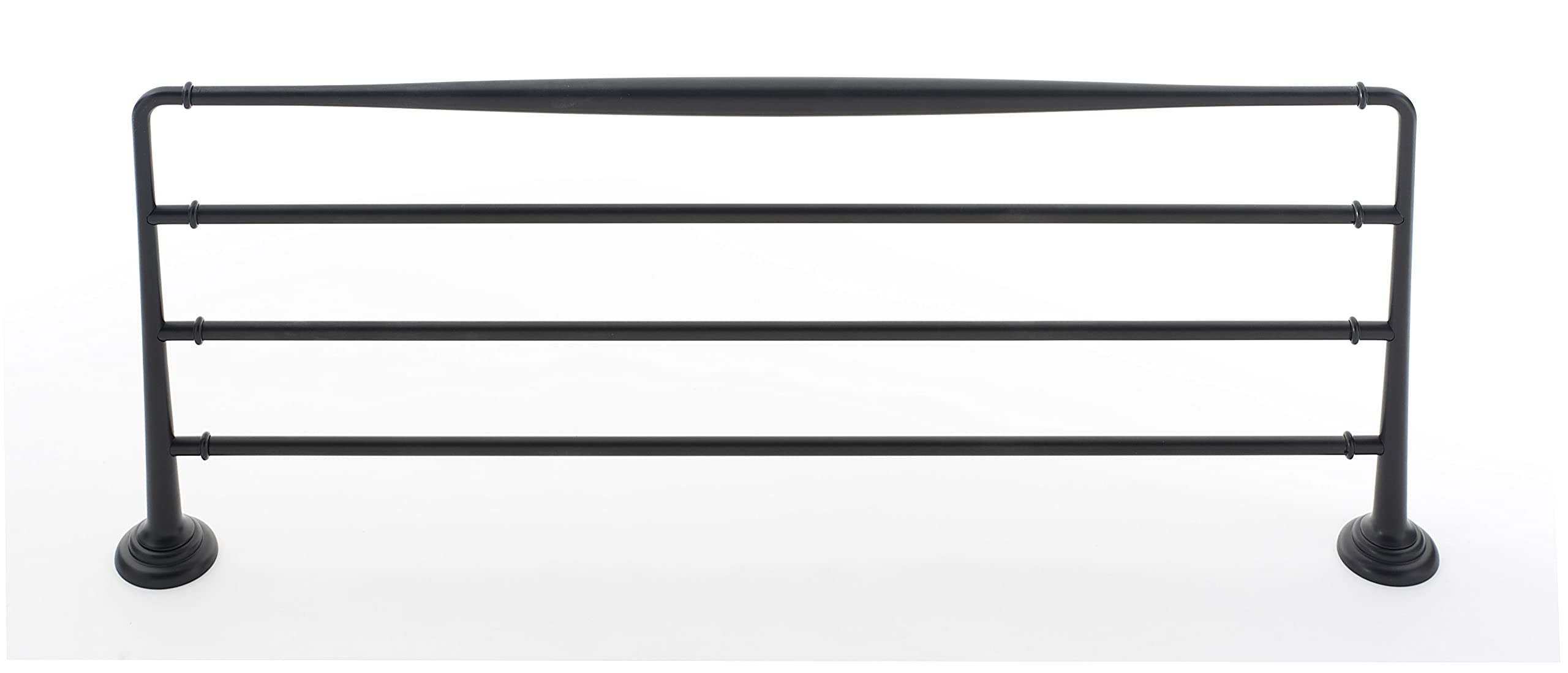 Polished Brass Wall Mounted Towel Rack - Bathroom & Kitchen Organizer for Hand Towels, Dish Towels & Washcloths | Rust-Resistant & Space-Saving Design