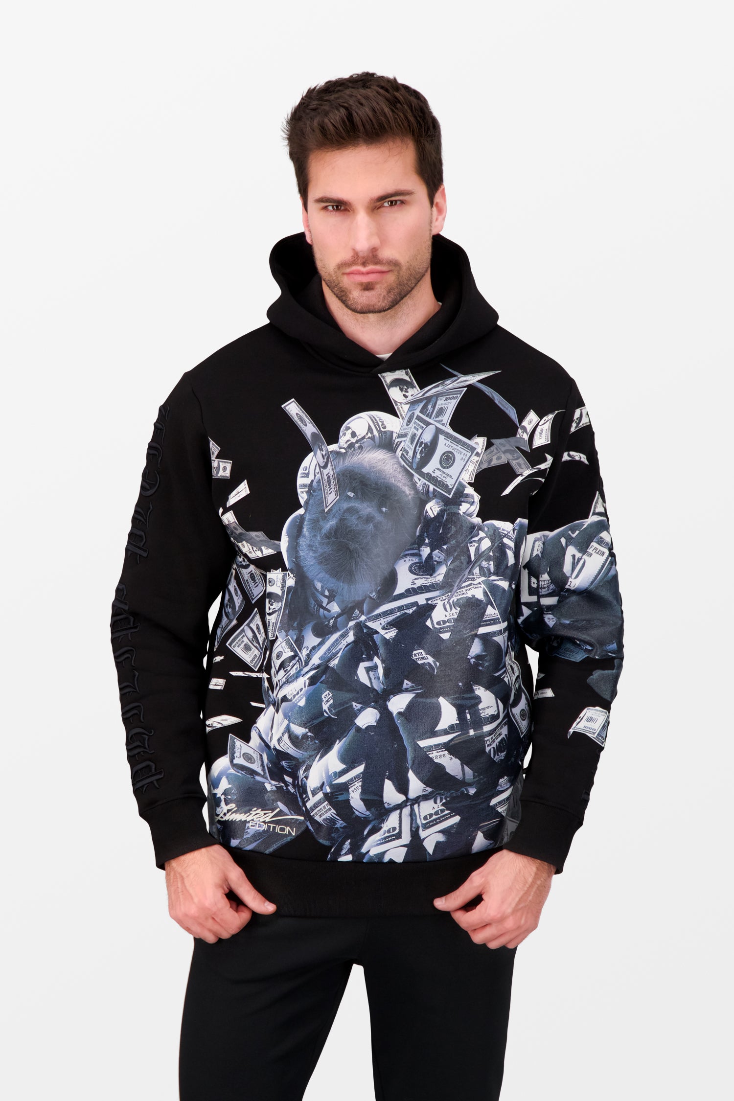 Philipp Plein Limited Edition Black Dollar Hoodie - Stylish Streetwear for Men & Women | Perfect for Casual Outfits, Urban Fashion & Street Style