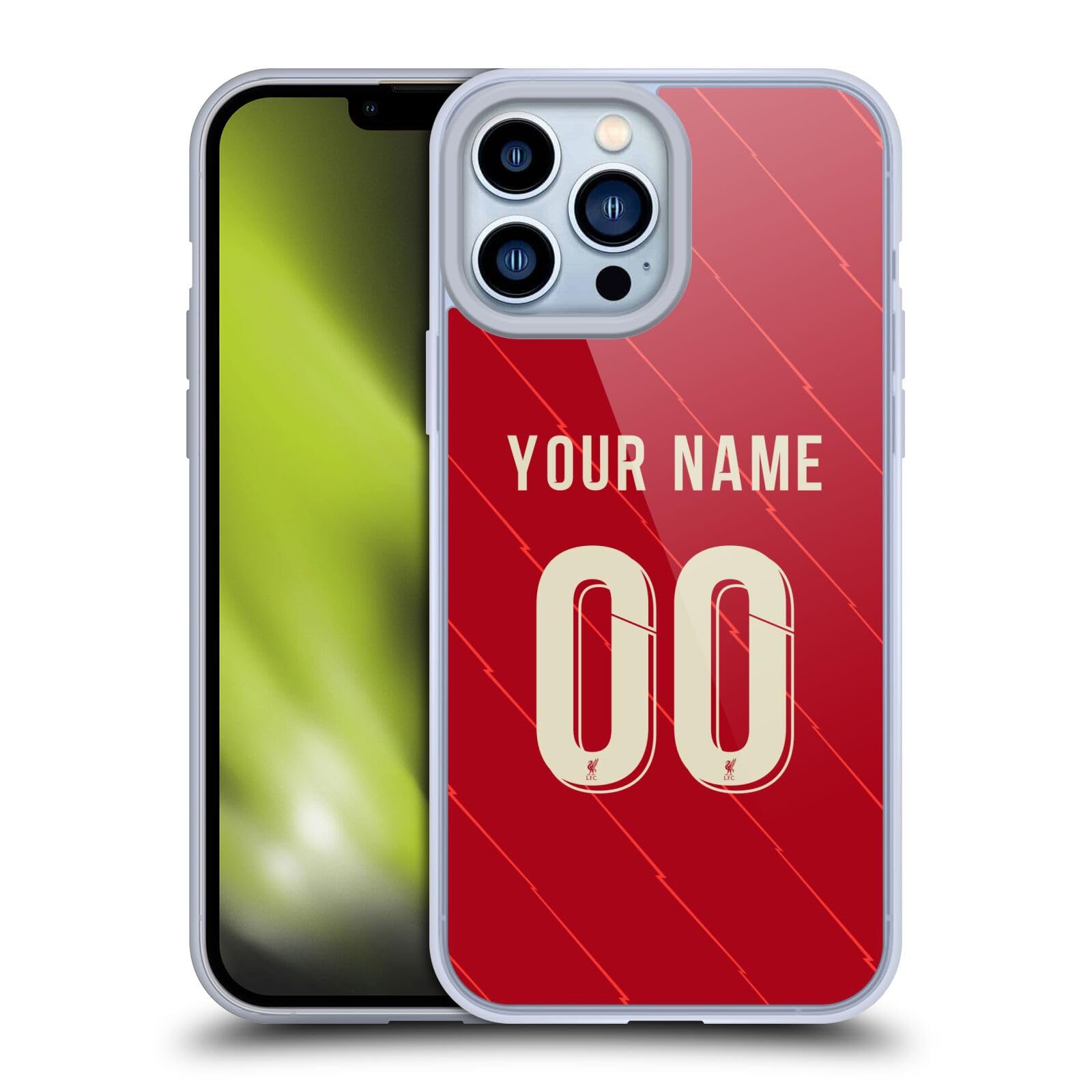 Official Liverpool FC 2021/22 Home Kit Custom iPhone 13 Pro Max Case - Soft Gel Phone Cover for Fans | Perfect Gift for Football Lovers & Match Day Accessory