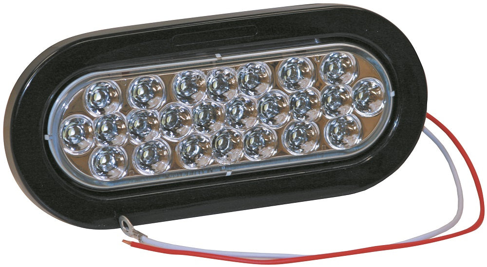 6.5 Inch Oval LED Backup Light - 24 Bright LEDs for Clear Visibility - Perfect for Trucks, SUVs, and Trailers - Enhance Nighttime Driving Safety