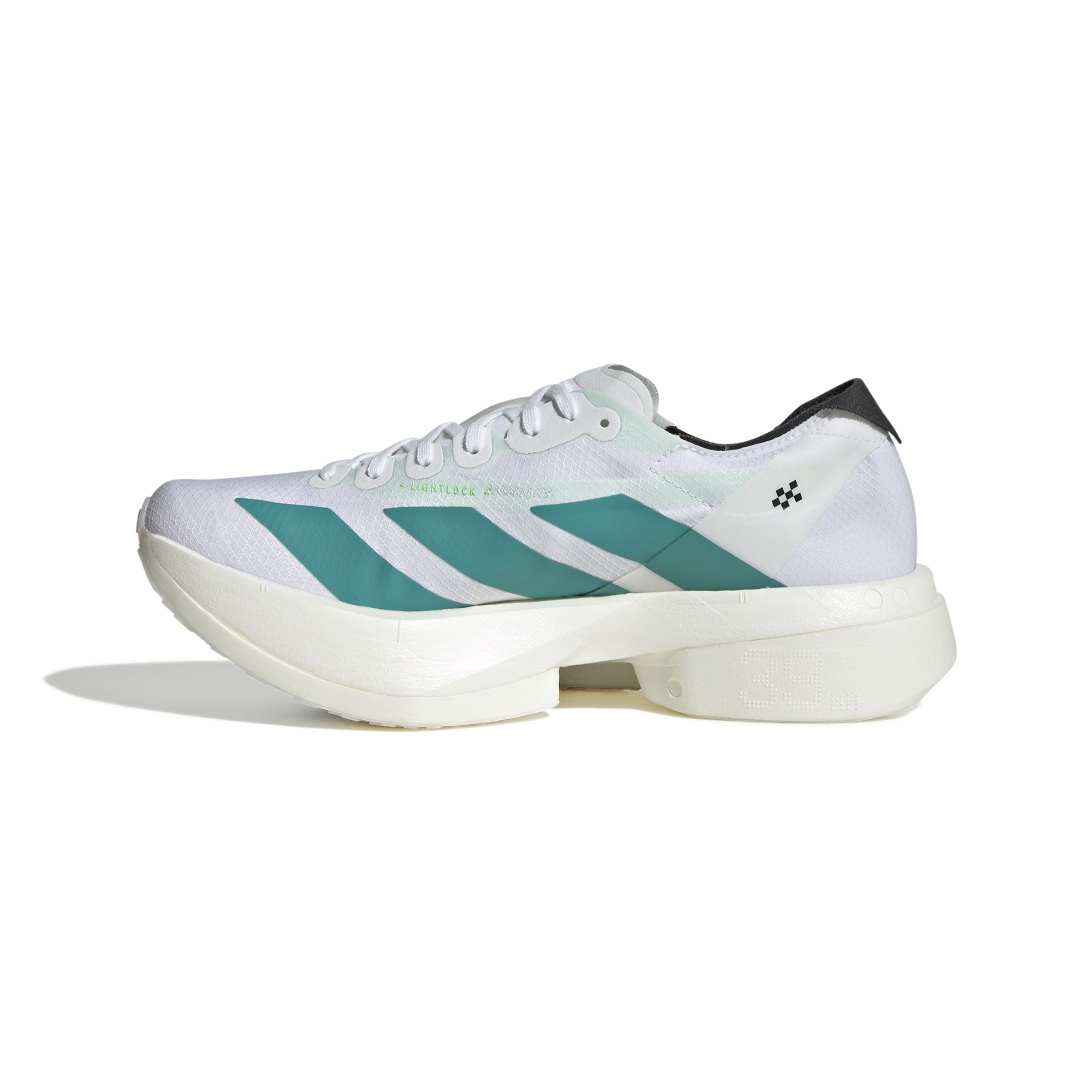 Adidas Women's Adizero Adios Pro 4 Running Shoes - Lightweight Carbon Fiber Racing Sneakers for Marathon & Road Running (White/Purple/Black)