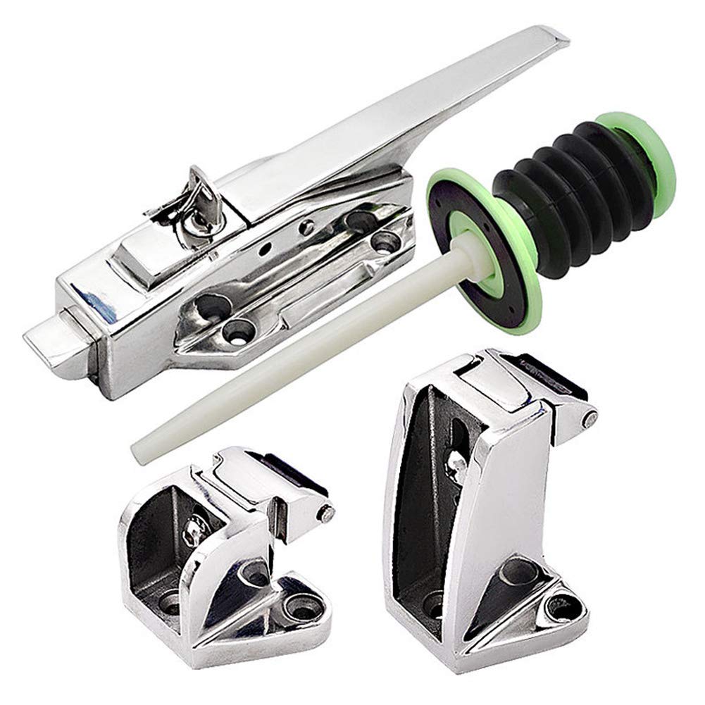 HomDSim Oven Refrigerator Metal Freezer Door Pull Handle Latch - Zinc Alloy Cabinet Furniture Latches for Safety & Durability - Perfect for Kitchen Appliances, Storage Cabinets & Commercial Freezers