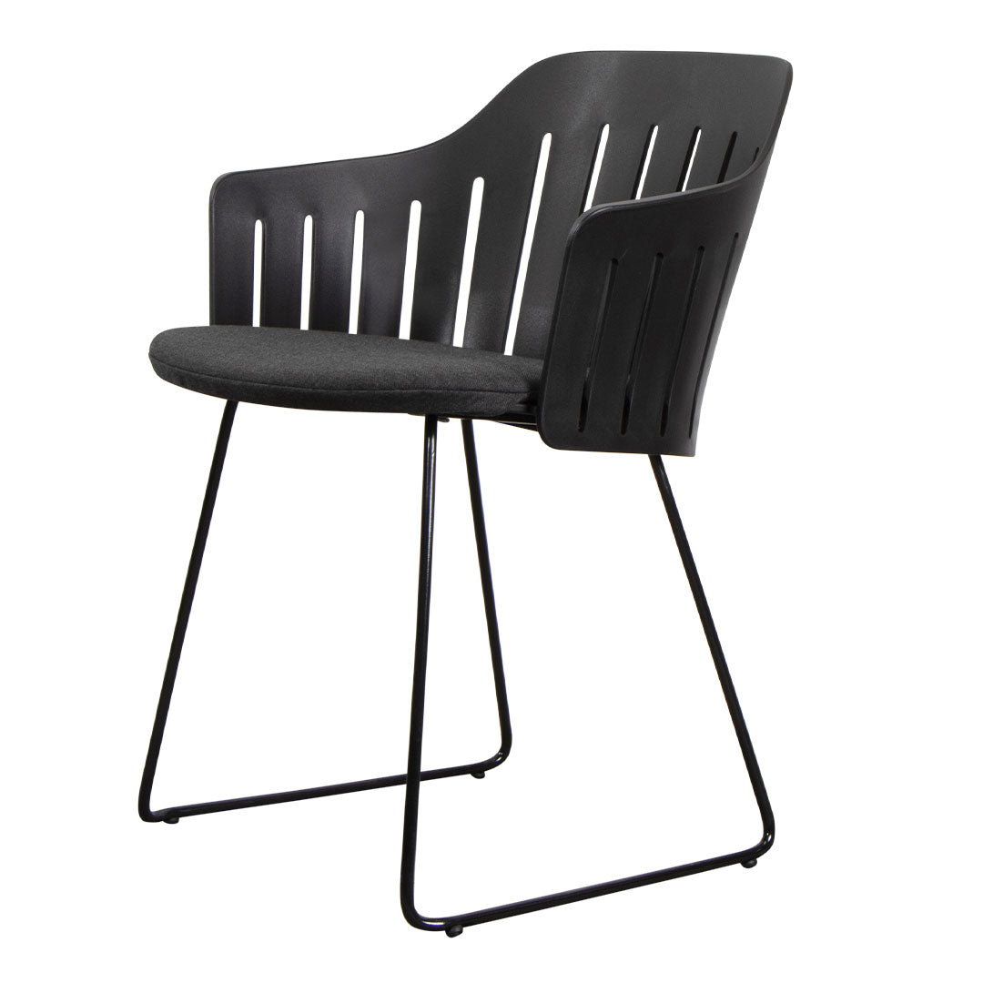 Premium Outdoor Lounge Chair with Sled Base & Comfortable Seat Cushion - Perfect for Patio, Garden, Poolside Relaxation and Backyard Lounging