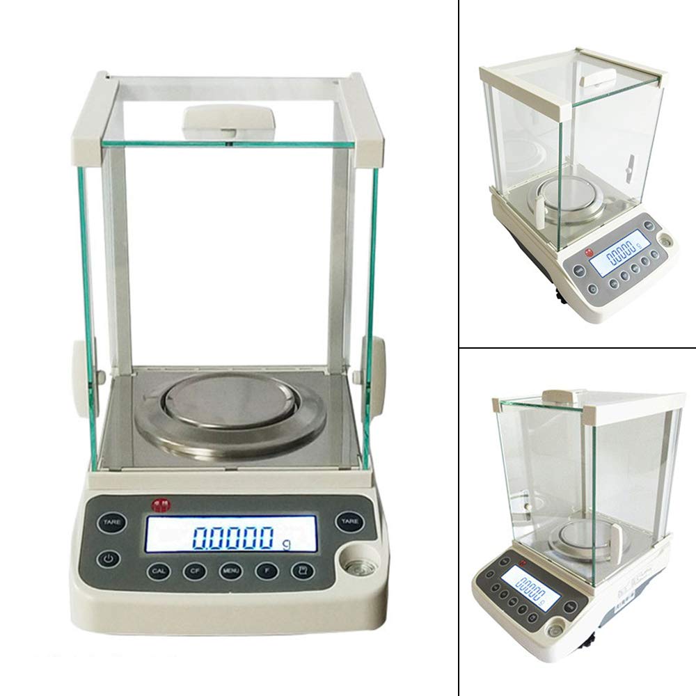 High Precision 0.1mg/120g Digital Analytical Balance - 110V Lab Scale with LCD Display, Calibration & Piece Count Function - Perfect for Scientific Research, Jewelry Weighing & Pharmaceutical Measurements