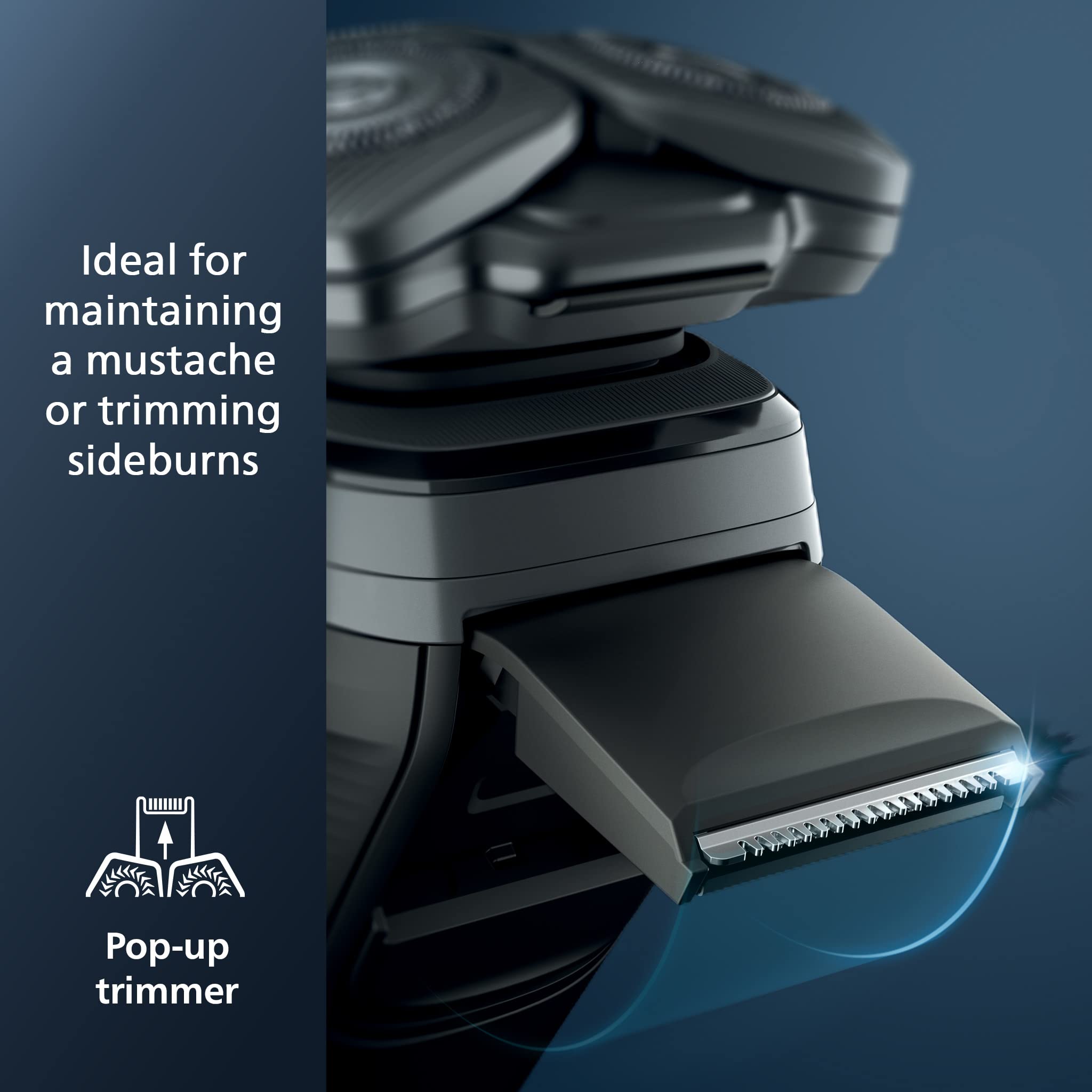 Philips Norelco 7800 S7885/85 Electric Shaver with 2-Pack Quick Clean Pod Cartridges CC12/52 - Wet & Dry Cordless Men's Razor for Travel, Home & Office Use