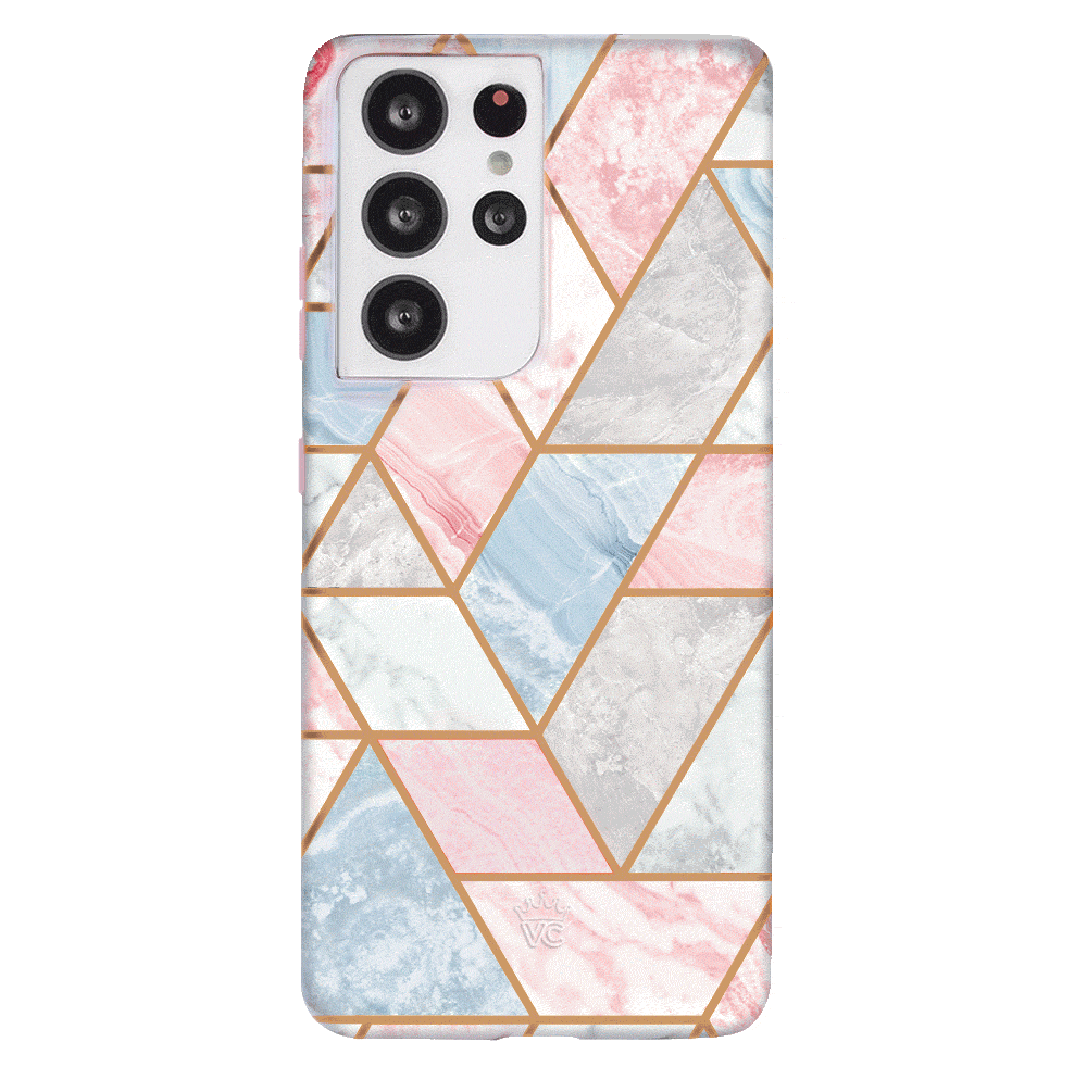 Geometric Marble Samsung Phone Case - Stylish Protective Cover for Samsung Galaxy S21/S20/Note 20 - Perfect for Everyday Use, Work & Travel