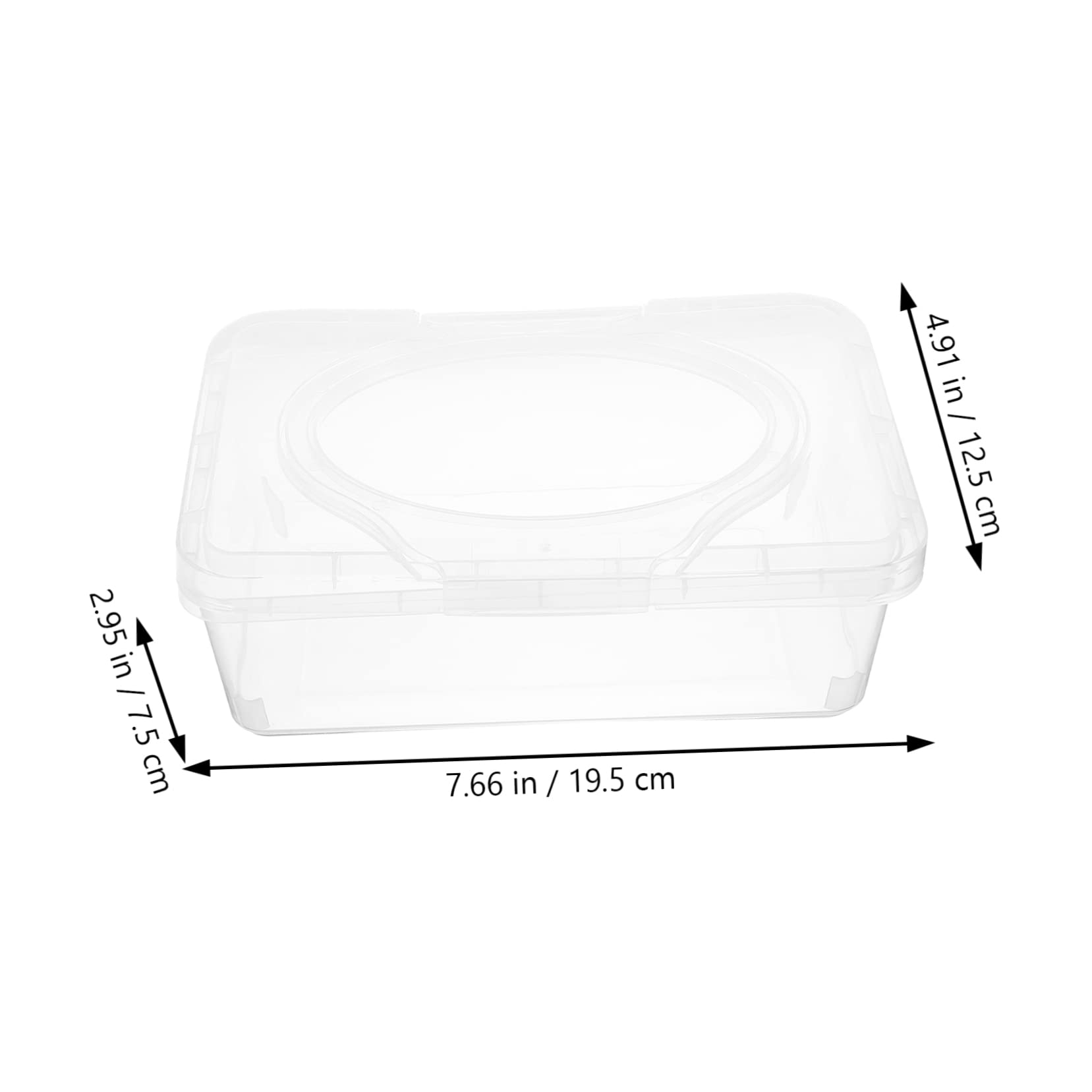 CULPRT Baby Wipe Holder 8-Pack - Transparent PP Wipe Dispenser Box for Nursery & Home (19.5x12.5x7.5cm) - Perfect for Diaper Changing Stations, Baby Care Essentials & Organized Nursery Decor