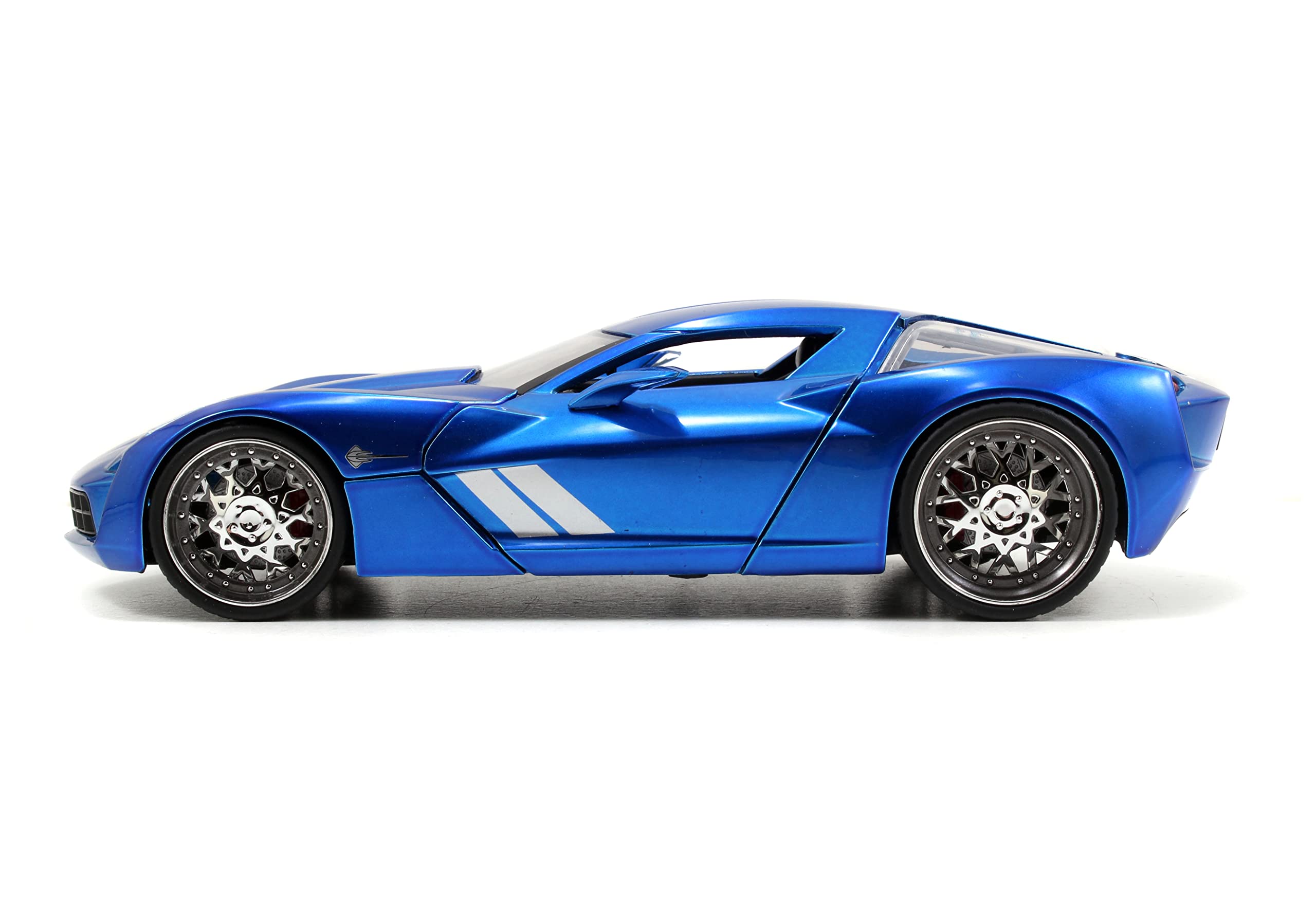 JADA Toys 1:24 Scale Diecast Model Car - 2009 Chevrolet Corvette Stingray Concept - Collectible Sports Car for Display, Gift, and Racing Enthusiasts