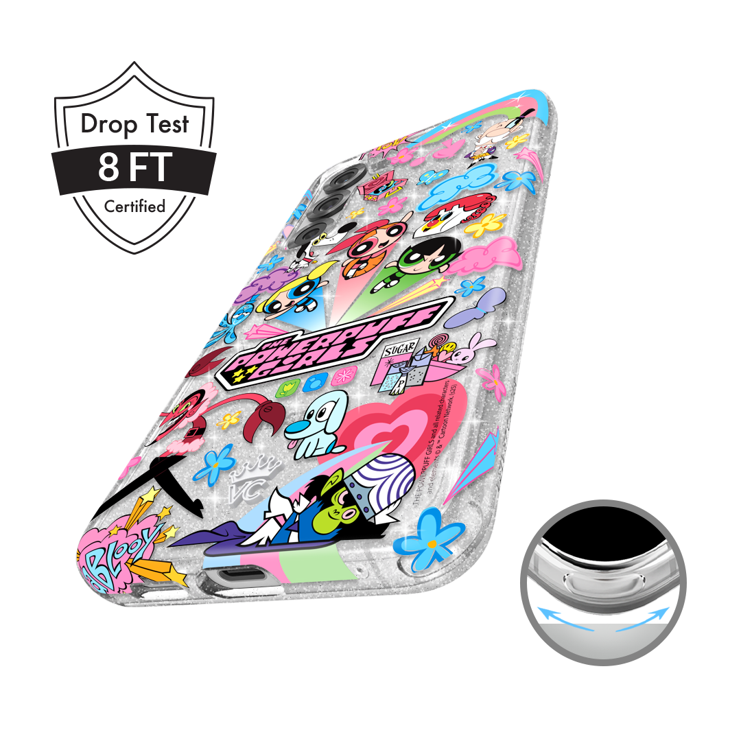 The Powerpuff Girls Girl Power Samsung Phone Case - Cute Cartoon Character Protective Cover for Samsung Galaxy S21/S20/Note 20 - Perfect Gift for Kids & Fans of The Powerpuff Girls TV Show