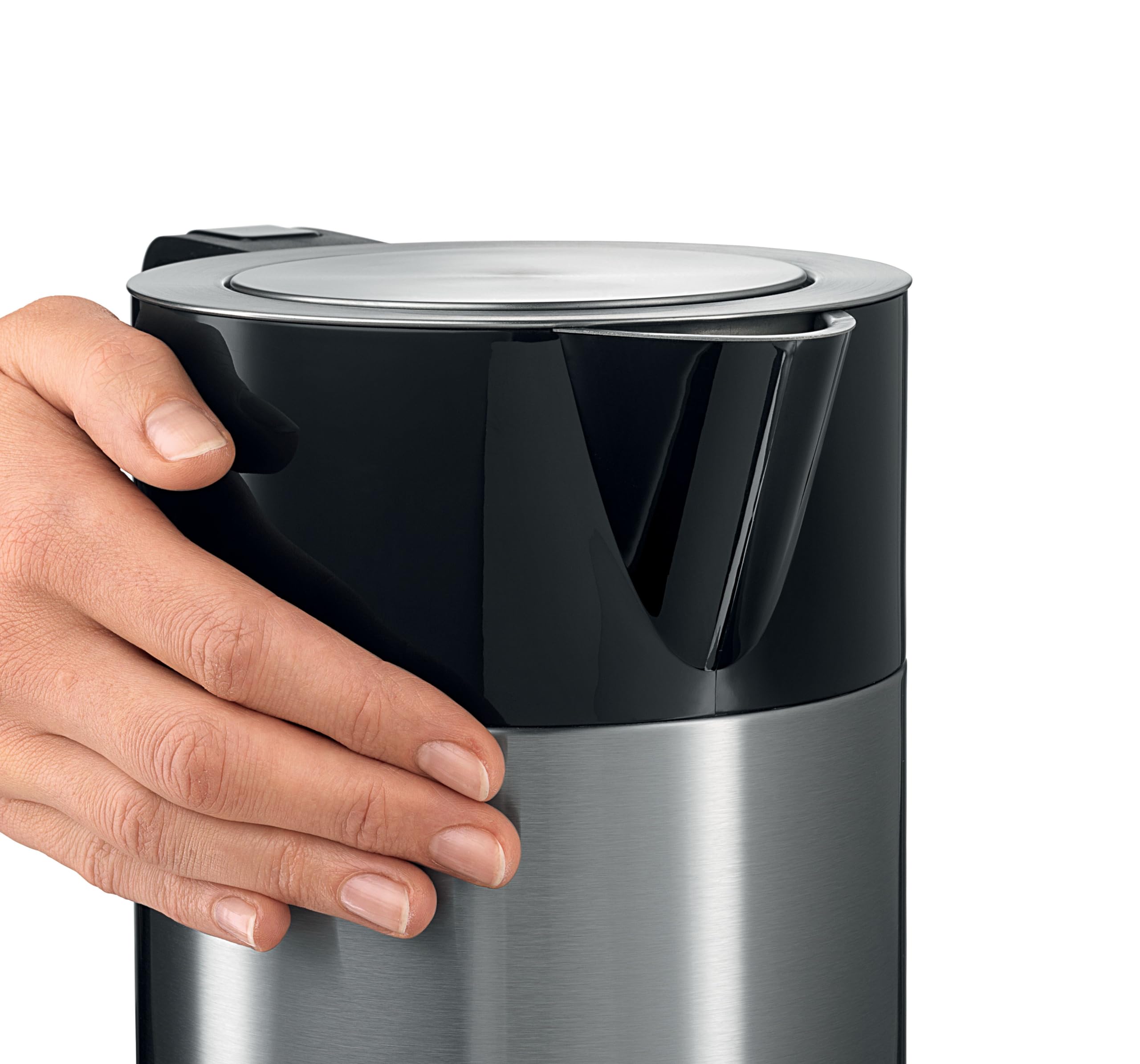 Bosch TWK7203 Electric Kettle - 2200W Fast Boiling, 7 Cups Capacity, Black/Stainless Steel with Touch Display - Perfect for Home, Office & Tea/Coffee Lovers