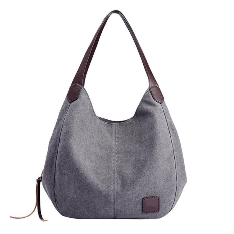 Bohemian Floral Canvas Shoulder Bag for Women - Large Capacity Crossbody Purse - Perfect for Beach, Festival, and Everyday Use