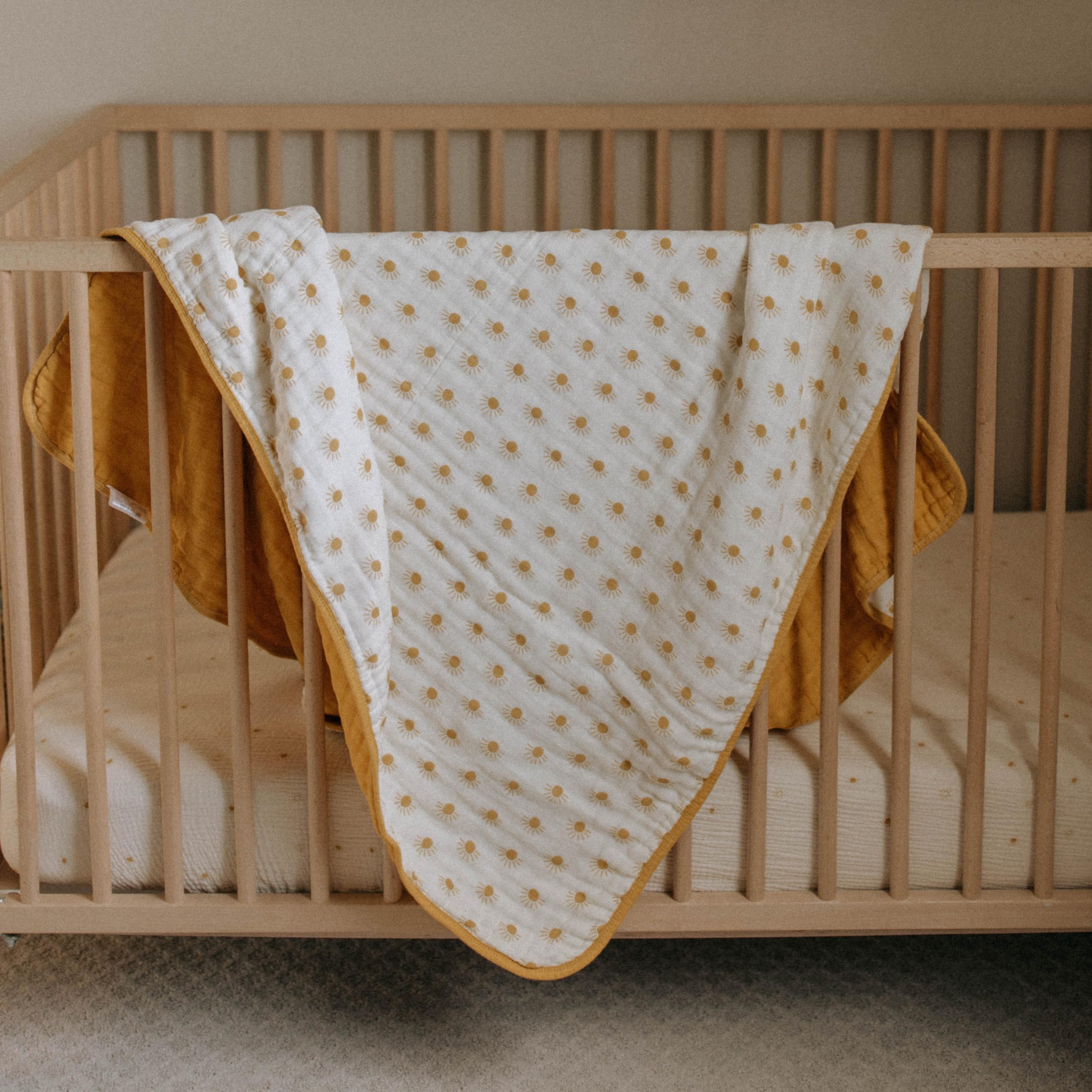 Parker Baby Muslin Blanket - 100% Soft Cotton Toddler Quilt & Swaddle Blanket | Gender Neutral 47