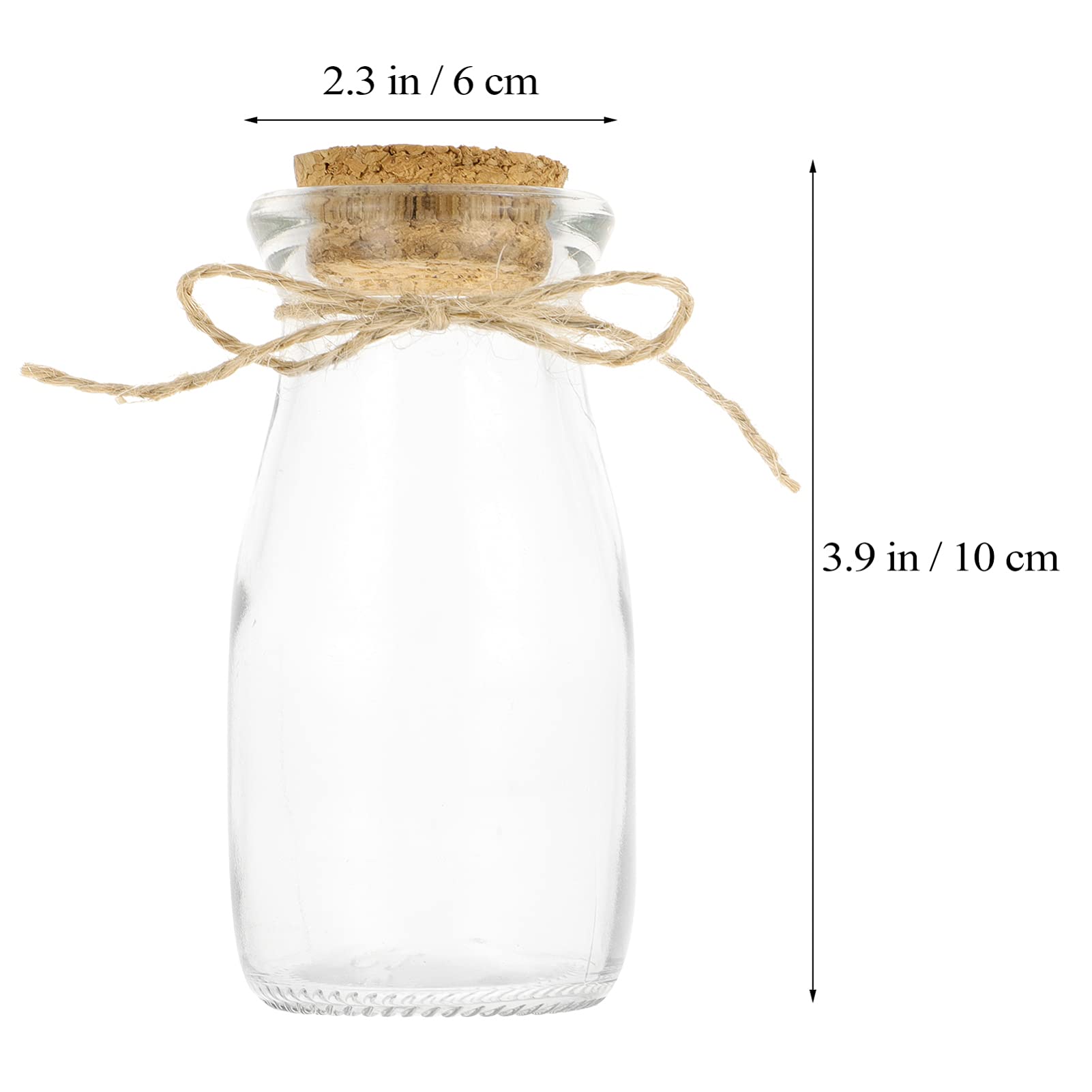 6-Piece Glass Pudding Cups with Lids - Small Yogurt Jars, Jam Containers & Portable Drink Bottles for Baby Food, Desserts, and Party Favors - Perfect for Home, Office, and Picnic Use