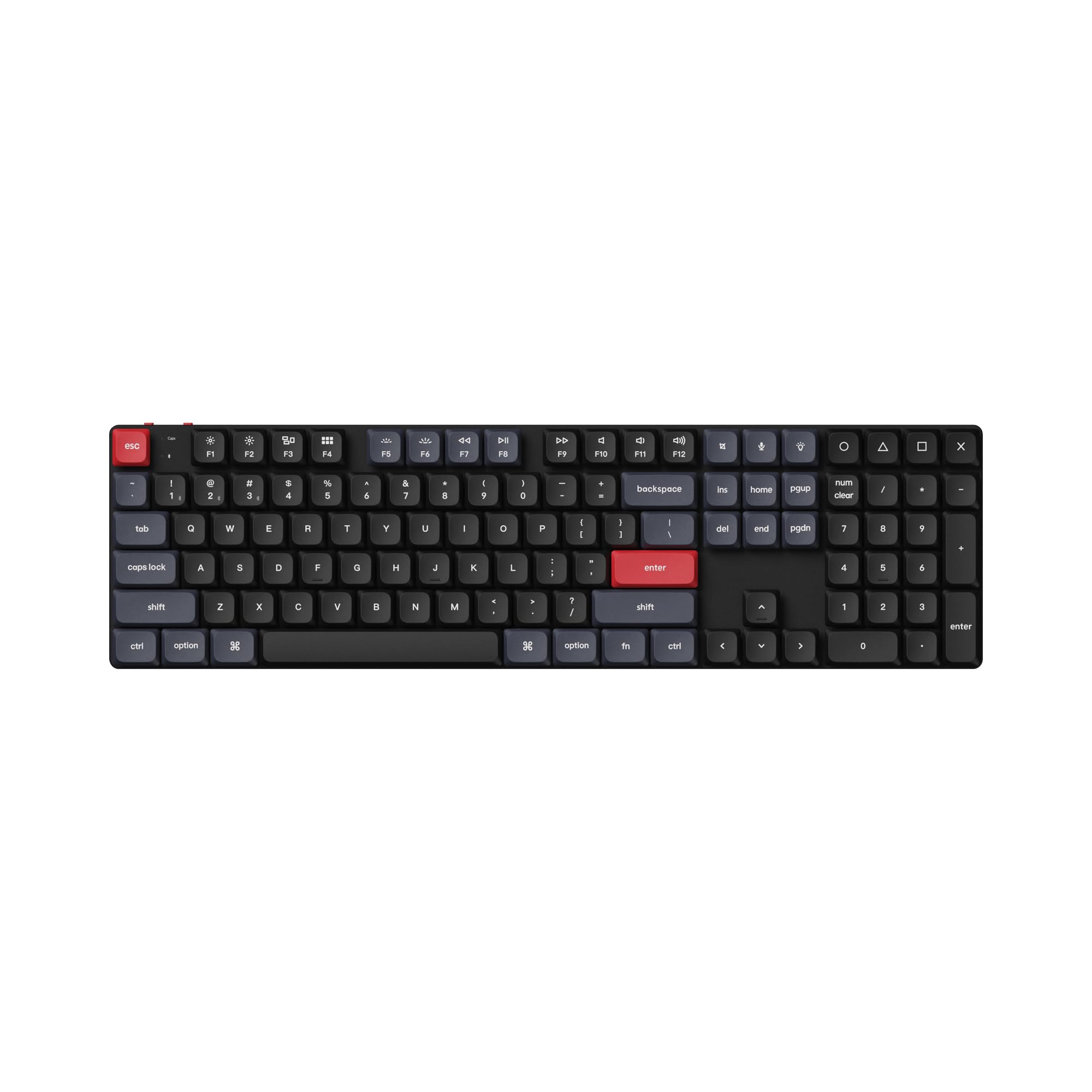 Keychron K5 Pro Wireless Mechanical Keyboard - 100% Full Size 108 Keys, QMK/VIA Programmable, Ultra-Slim White Backlit, Low Profile Gateron Brown Switch, Bluetooth/Wired for Mac Windows Linux - Perfect for Office Work, Gaming & Programming