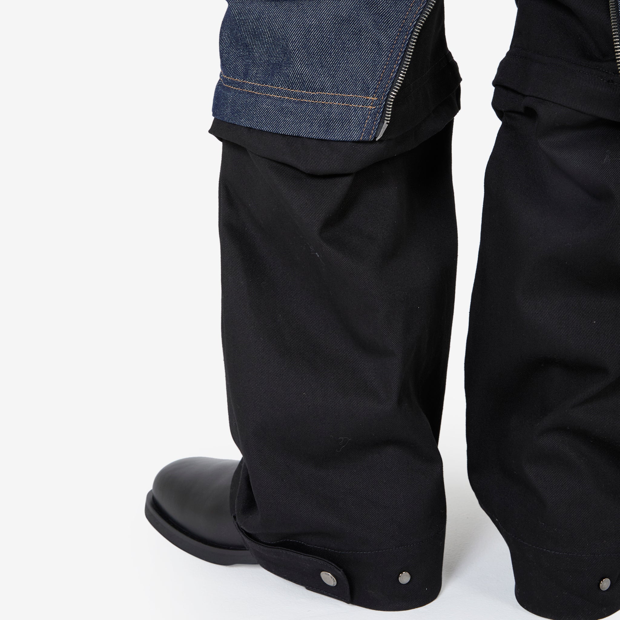 Milly Detachable Carpenter Jeans for Women - Indigo & Black Denim Work Pants | Durable & Stylish Workwear for Construction, DIY Projects & Casual Outfits