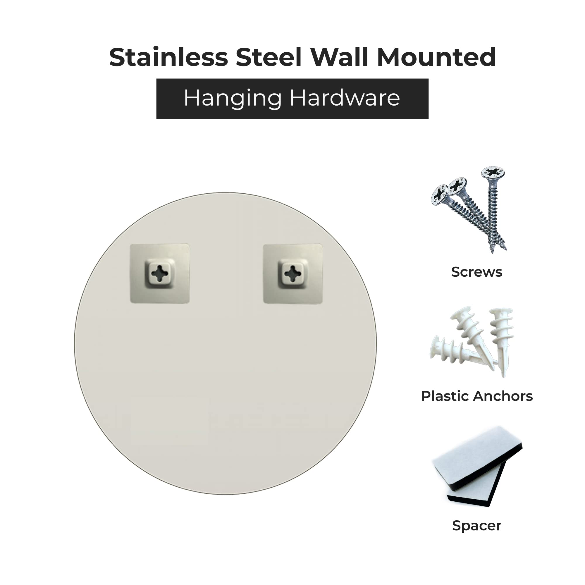Round Wall Mirror with 1