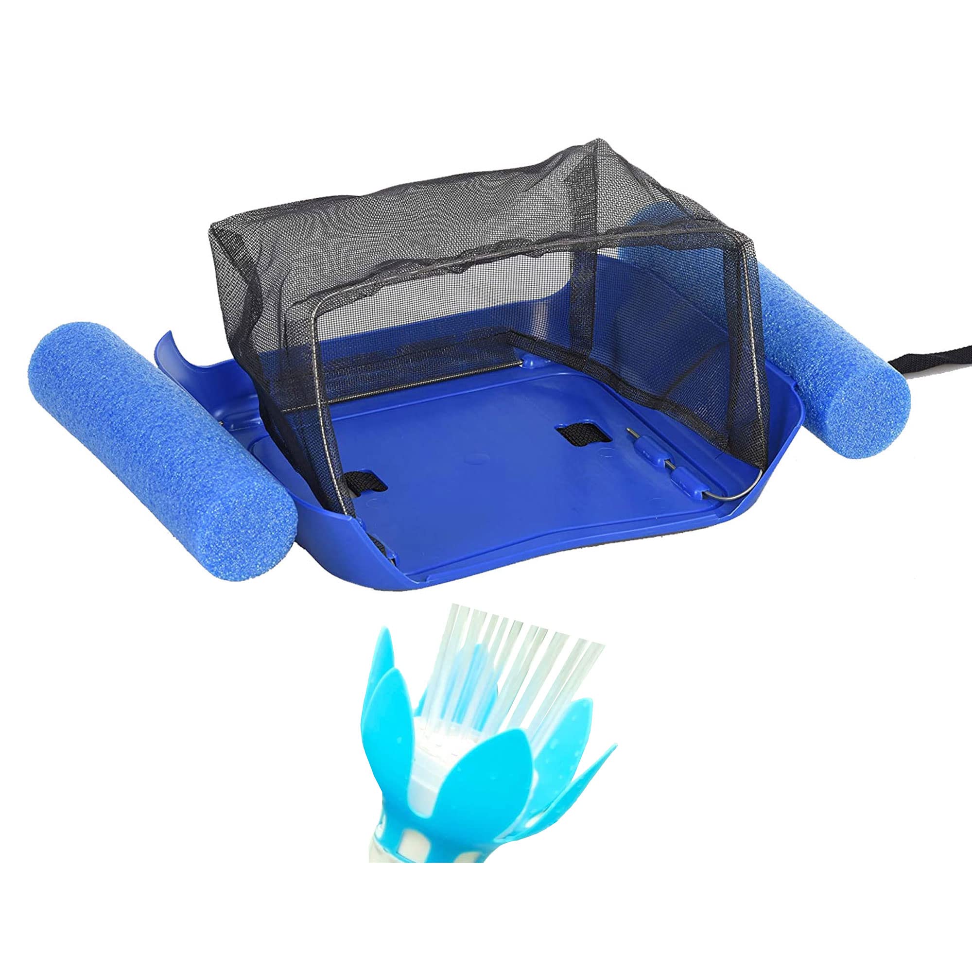 ZAK THE POOL MINDER Automatic Hands-Free Leaf Skimmer & Multicolor LED Water Fountain - Perfect for Inground & Above Ground Pools, Spas, and Backyard Water Features
