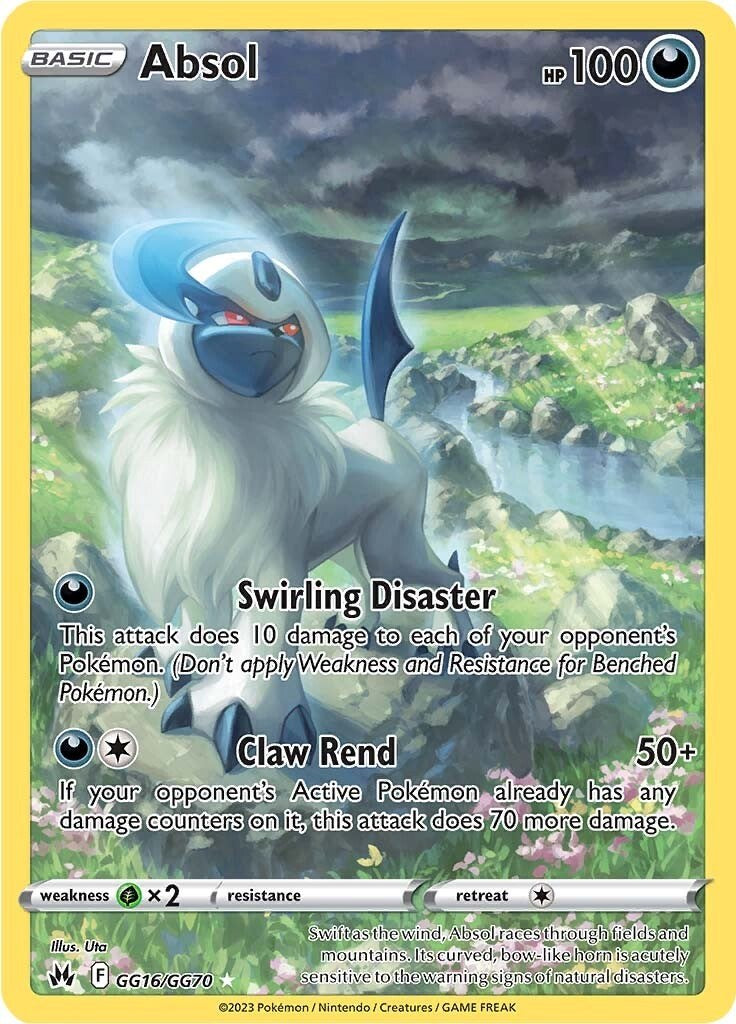 Absol (GG16/GG70) Pokemon Card - Sword & Shield: Crown Zenith - Rare Collectible for Trading & Battling - Perfect for Pokemon TCG Players & Collectors