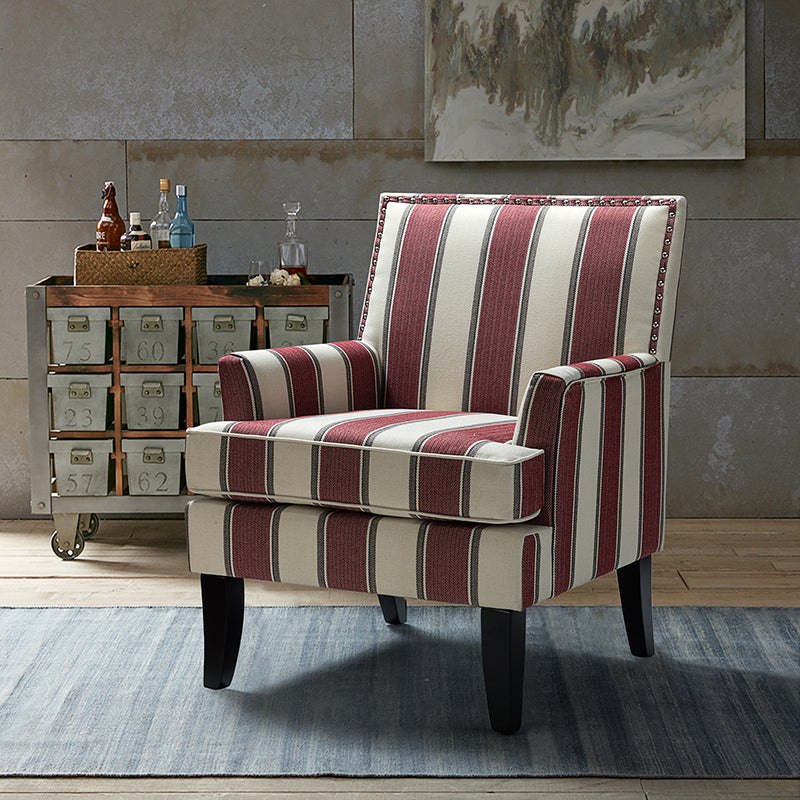 Bradley Armchair - Modern Accent Chair for Living Room, Bedroom & Office - Comfortable Upholstered Lounge Chair with Sturdy Wooden Legs - Perfect for Relaxing, Reading & Decorating Your Home